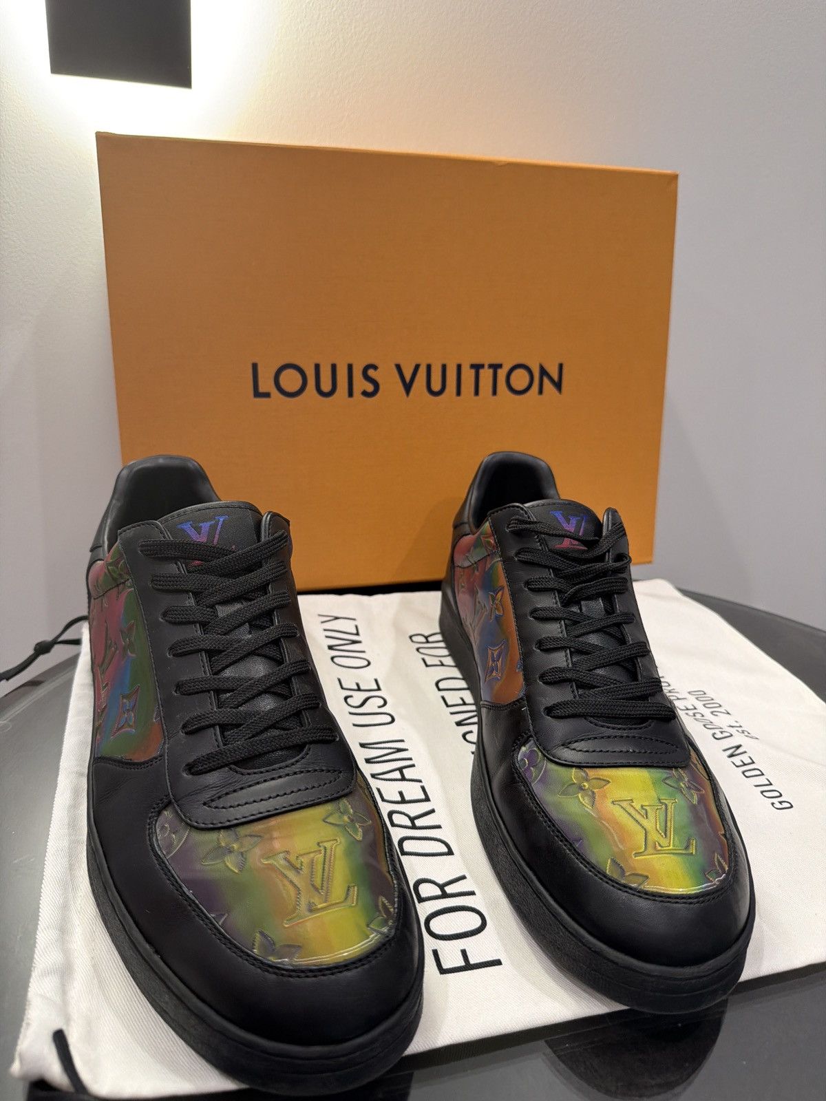 Louis Vuitton Louis Vuitton Iridescent Monogram – Black Rainbow LV Size US 9 / EU 42 - 1 Thumbnail