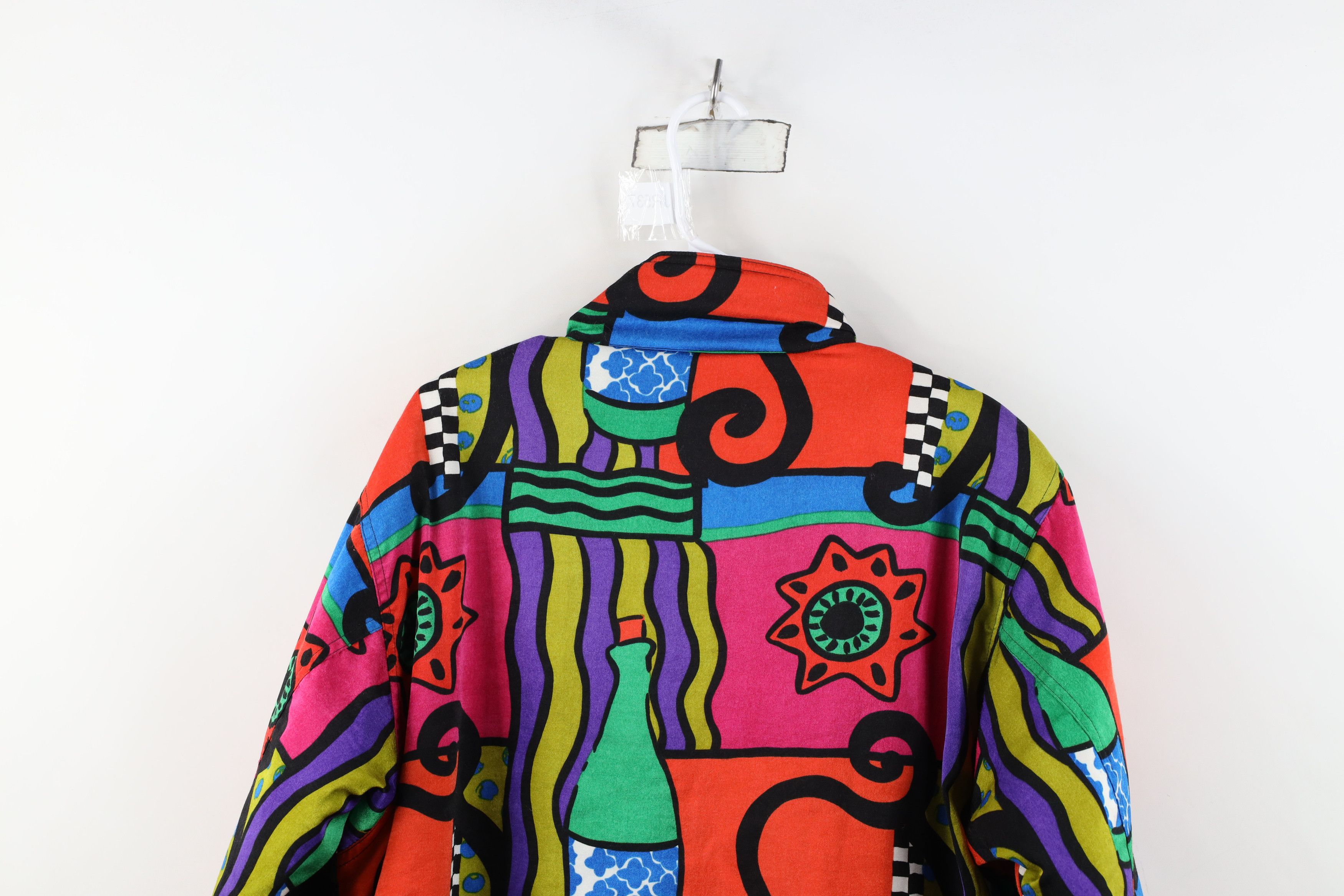 Vintage Vintage 90s Streetwear Abstract Rainbow Art Parka Jacket Size S / US 4 / IT 40 - 13 Thumbnail