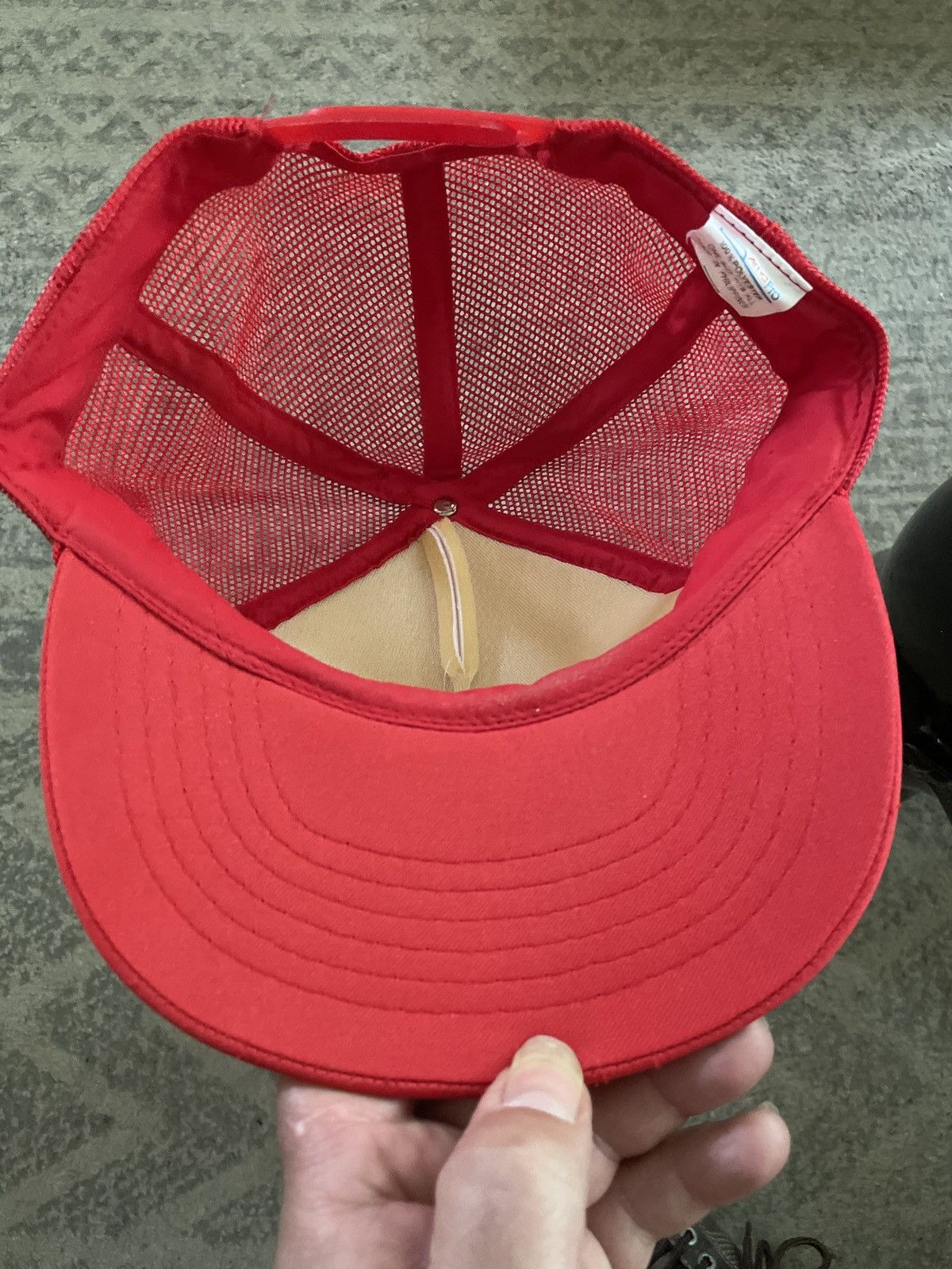 Vintage FUNNY Hat Cap Trucker SnapBack BALD SPOT BRAIN POWER 1999 🔥 Size ONE SIZE - 12 Thumbnail