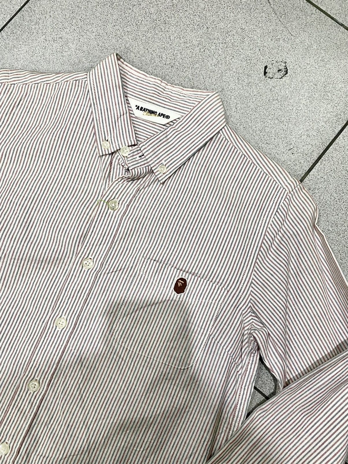 Bape A Bathing Ape Stripe Longshirt Bape Size XS / US 0-2 / IT 36-38 - 1 Thumbnail
