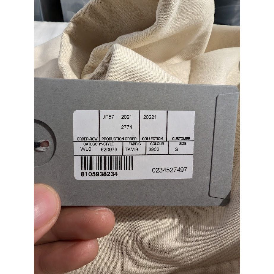 Balenciaga o1rshd1 Hoodie Embroider Pol Bouclette in Cream/Black/Blue Size US S / EU 44-46 / 1 - 18 Thumbnail