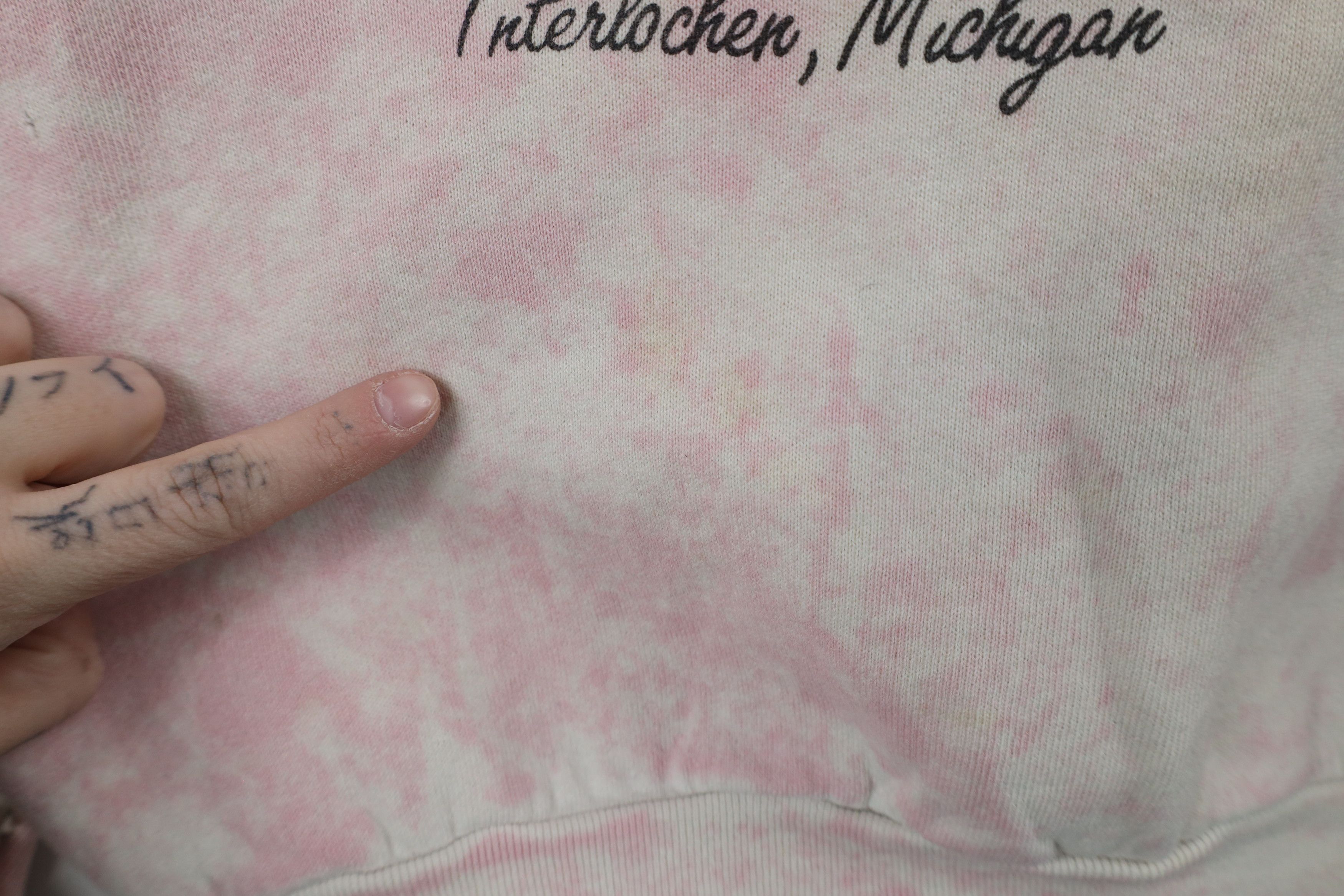 Vintage Vintage 90s Streetwear Pastel Acid Wash Crewneck Sweatshirt Size L / US 10 / IT 46 - 5 Thumbnail