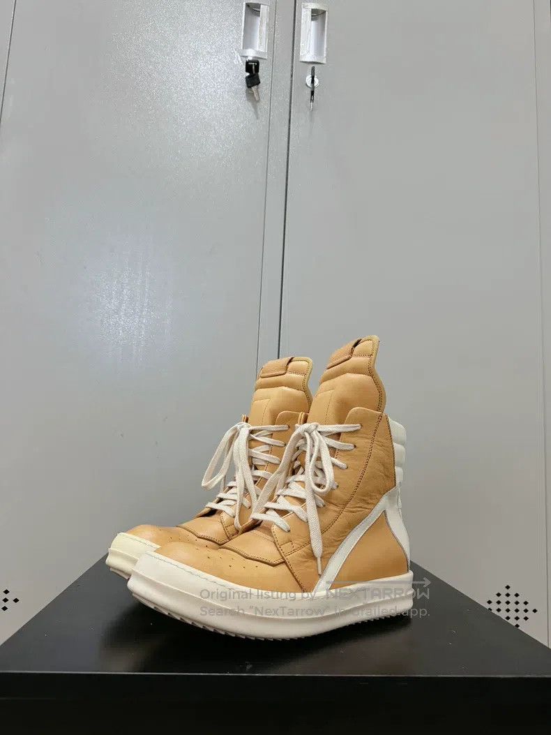 Rick Owens Rick Owens White and Orange Leather Inverted Triangle Size US 7 / IT 37 - 1 Thumbnail