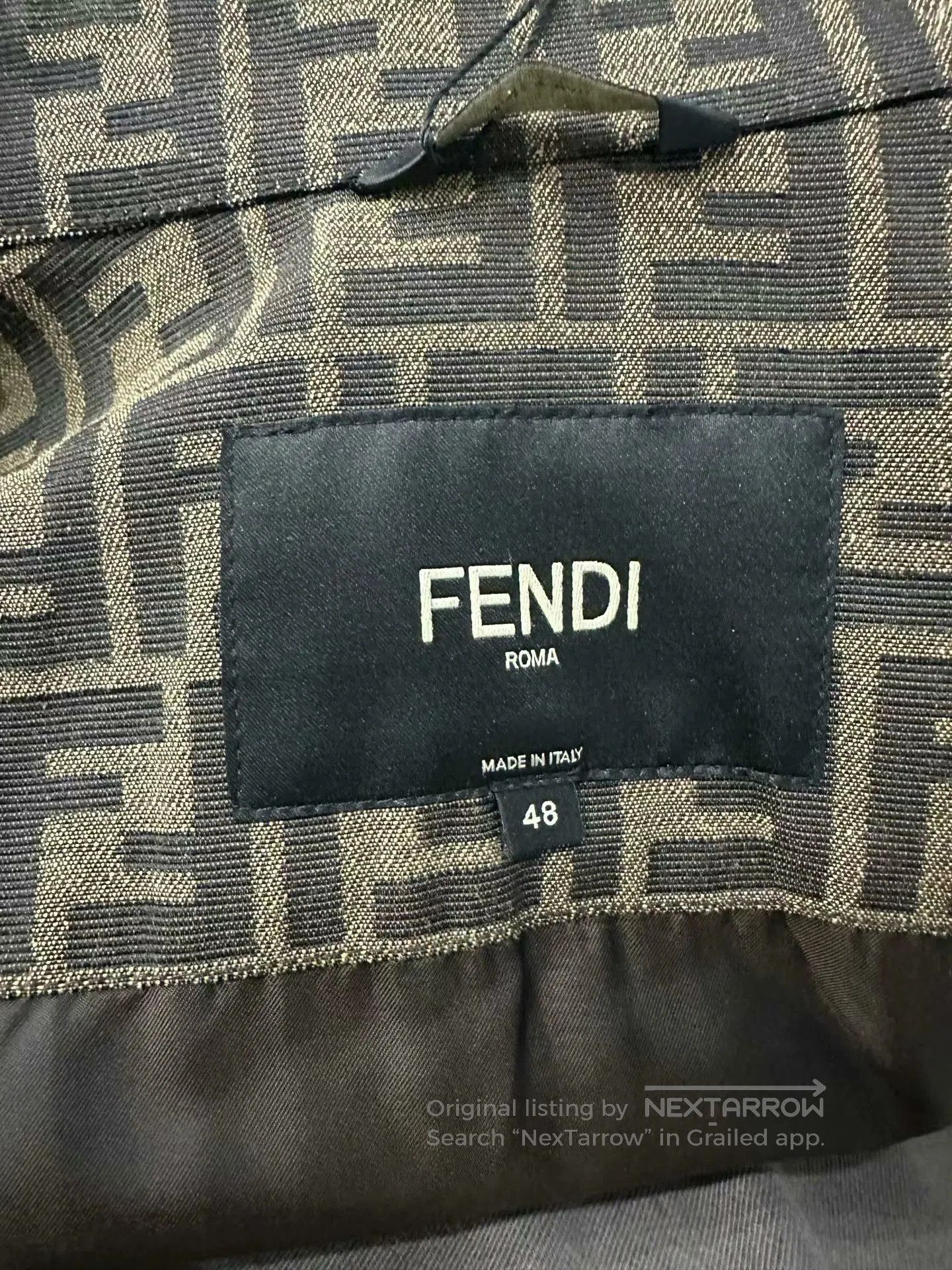 Fendi Fendi FF Print Denim Jacket in New Condition. Size US M / EU 48-50 / 2 - 3 Thumbnail