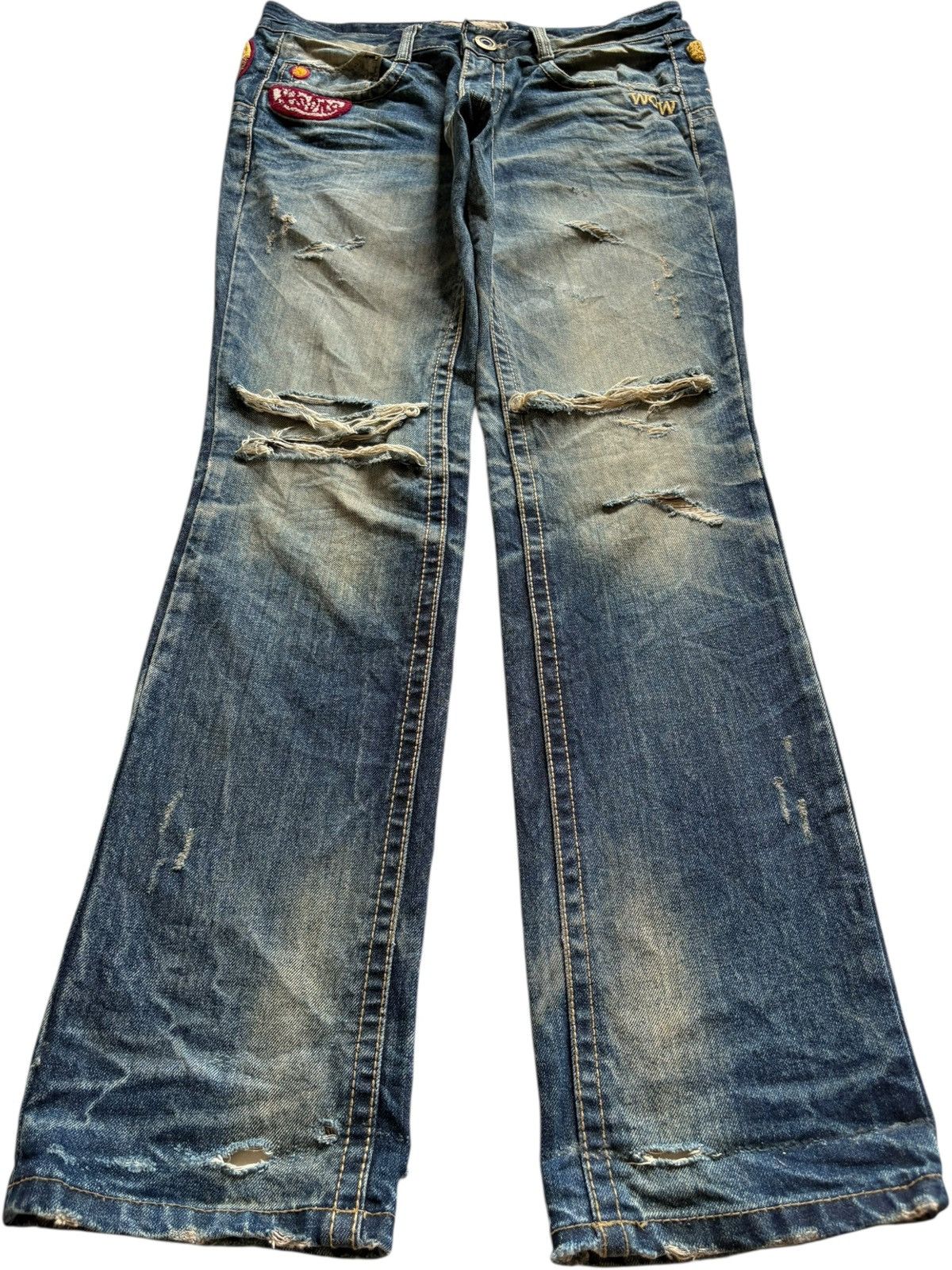 y2k grunge archive 膝zip opium フレア カーゴ 希少 y2k grunge archive 膝zip opium フレア カーゴ 希少 - メルカリ