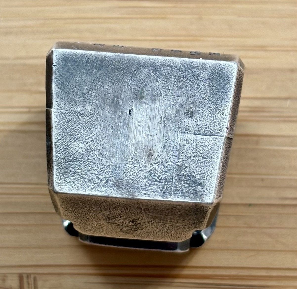 Julius Julius Engraved Industrial Brutalist Alloy Ring Size ONE SIZE - 15 Thumbnail