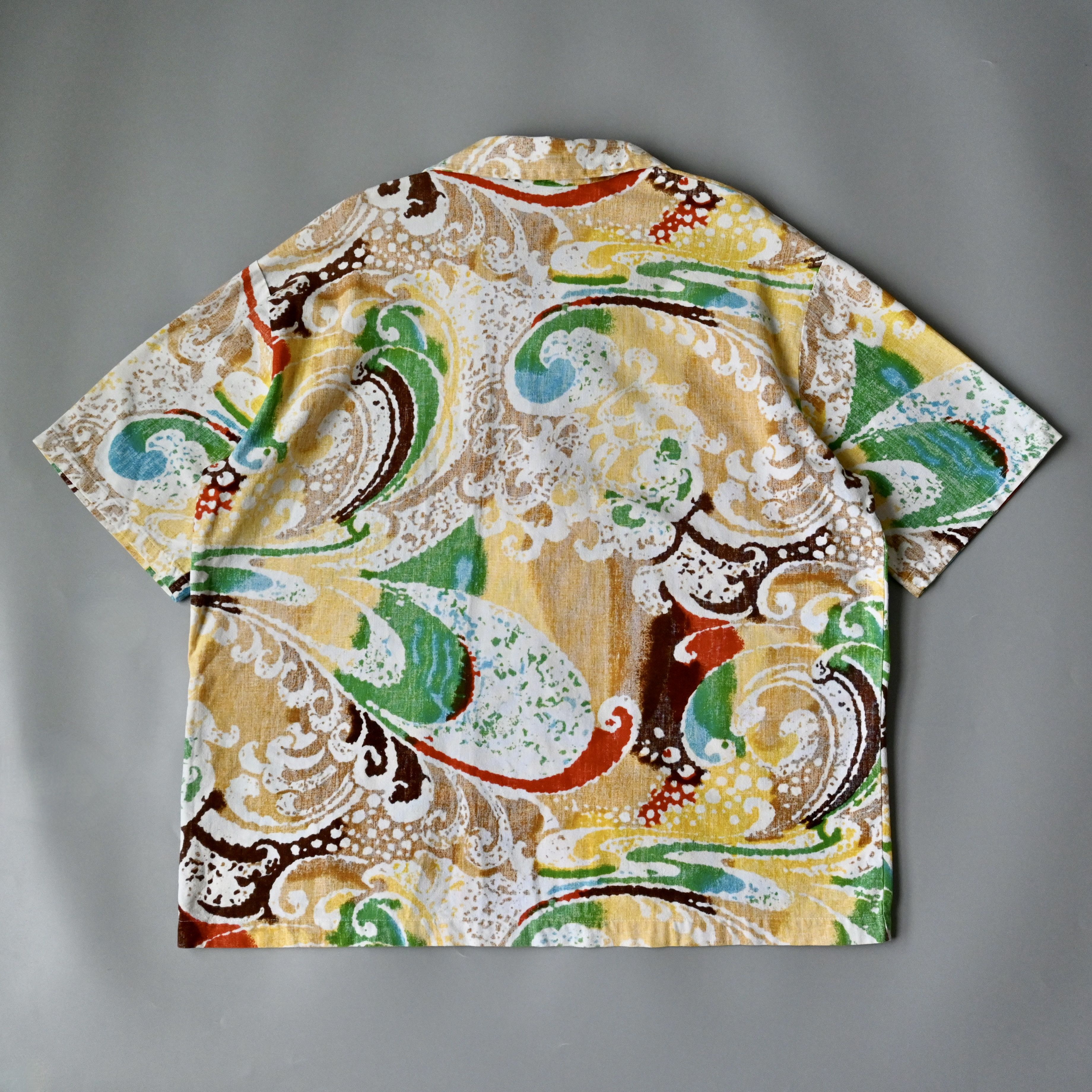 Jantzen VTG 70s Jantzen multi splashed waves cotton Hawaiian shirt Size US XL / EU 56 / 4 - 3 Thumbnail