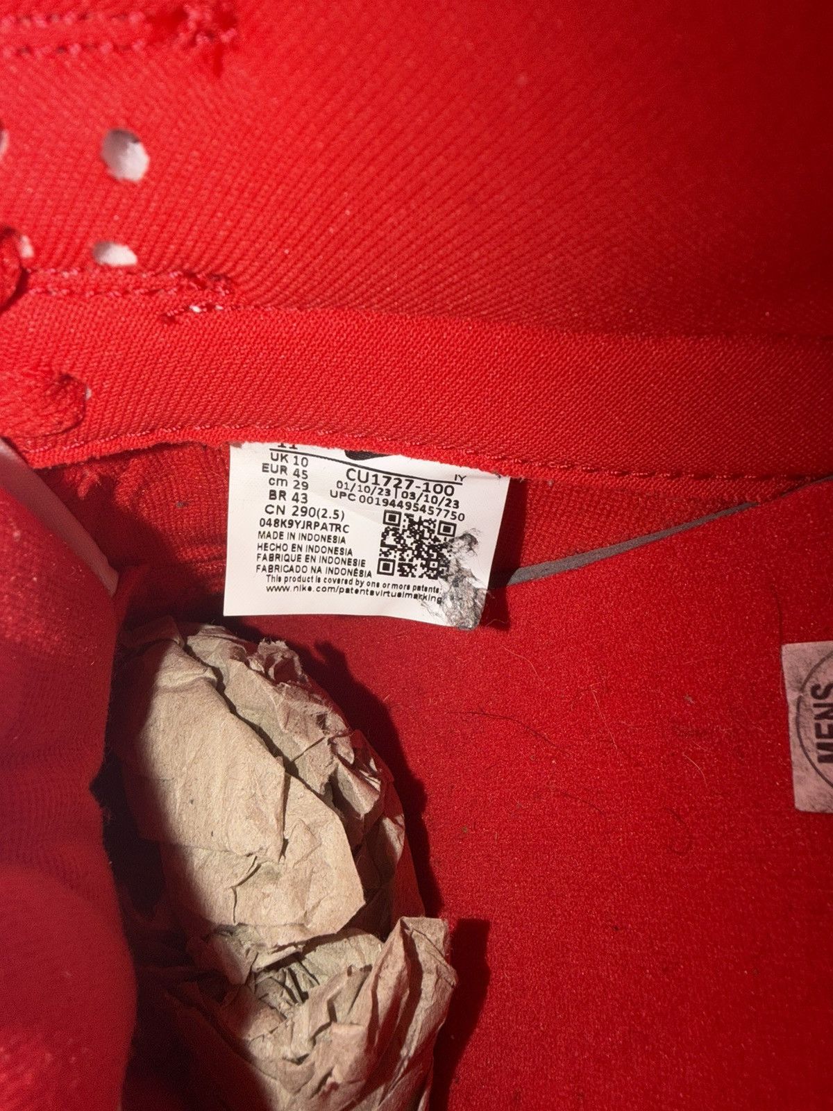 Nike Nike Dunk Low St John’s Red White CU1727-100 Men’s Size 11 Size US 11 / EU 44 - 5 Thumbnail