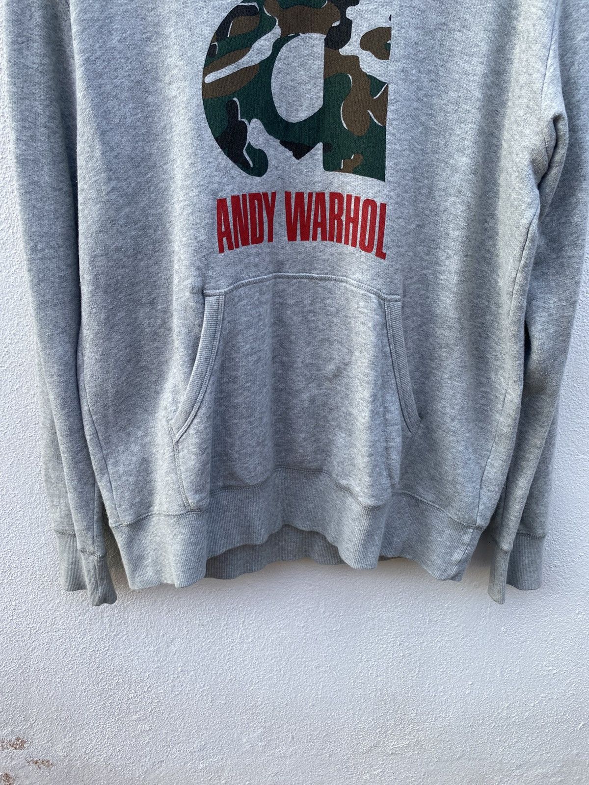 Andy warhol camo big logo hoodie / sweatshirt