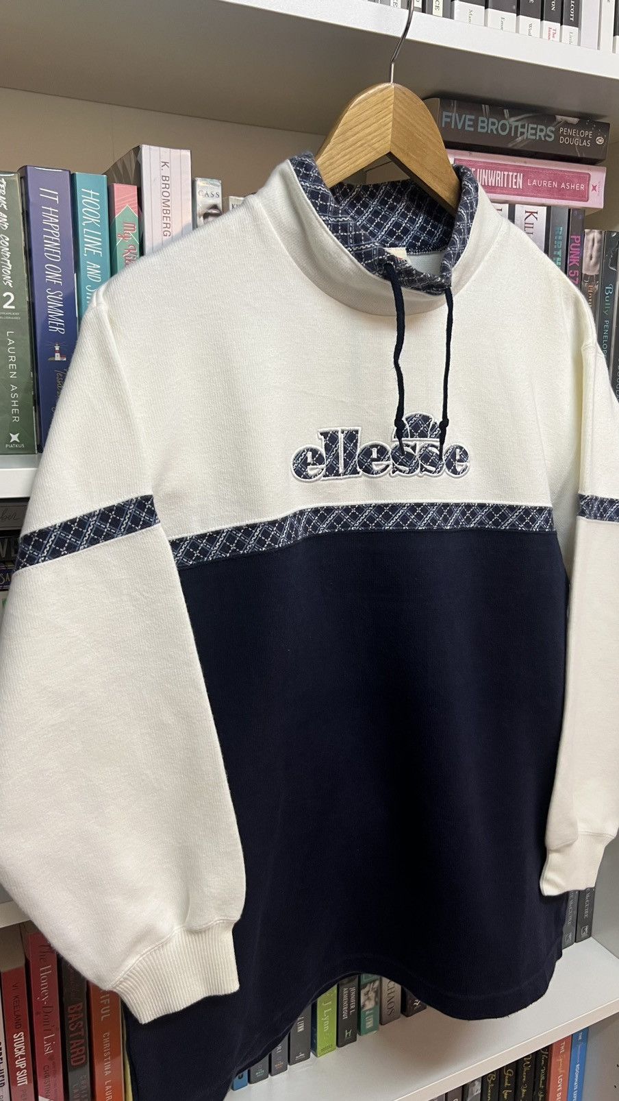 Ellesse × Vintage Vintage Ellesse Turtleneck Sweatshirt Size US L / EU 52-54 / 3 - 3 Thumbnail
