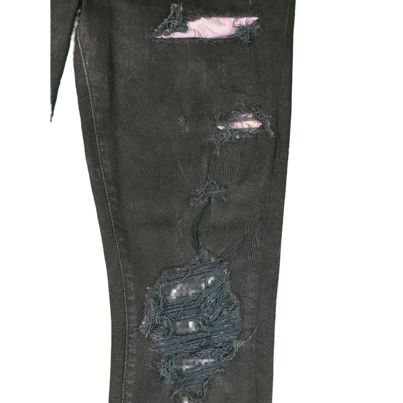 Amiri Amiri Thrasher Swan Patch Black Jeans Size US 32 / EU 48 - 4 Thumbnail