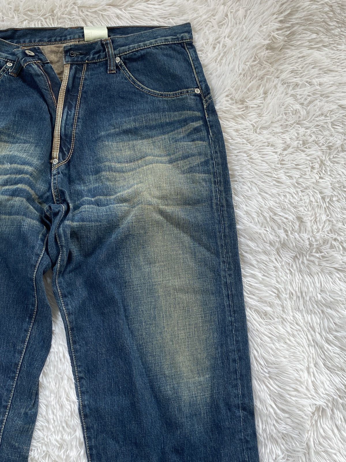 MasterPiece Vintage Masterpiece by Hectic Denim Jeans Size US 33 - 4 Thumbnail