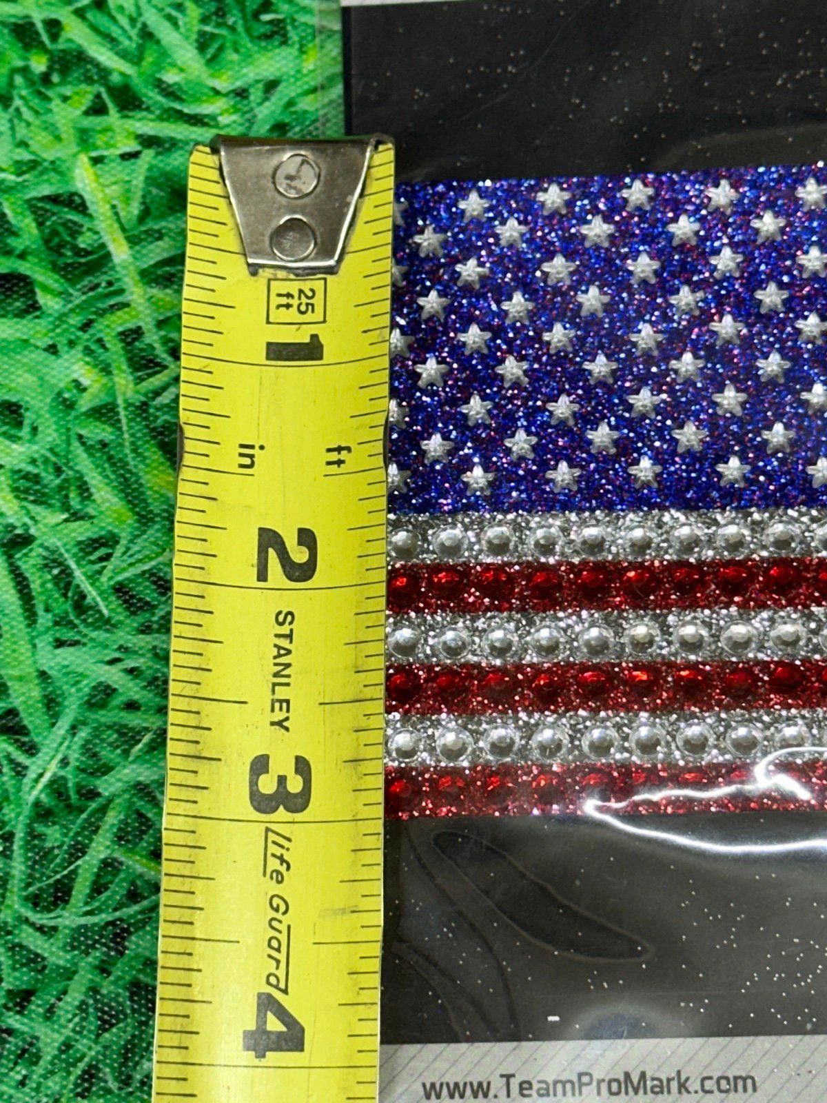 Designer United States of America Bling Decal New Size ONE SIZE - 3 Thumbnail