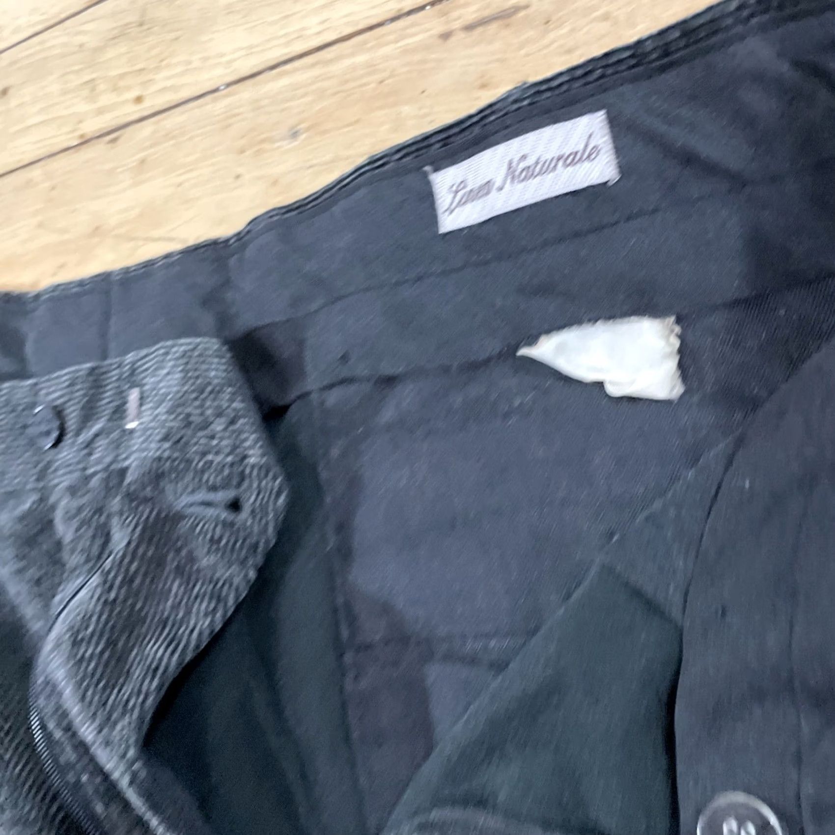Vintage VINTAGE LINEA NATURALE Pleated Corduroy Pants Men 36x32 Charcoal Gray 90s Wale Jeans Pants Mens Size US 36 / EU 52 - 6 Thumbnail