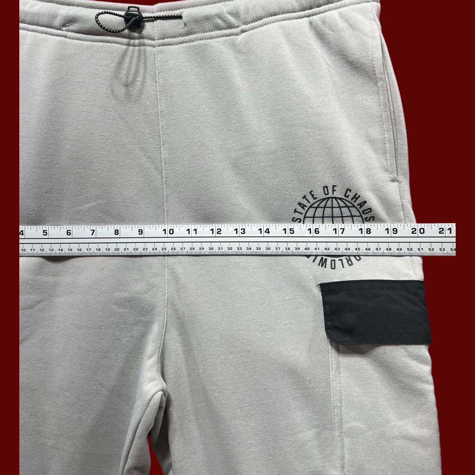 rue21 Rue 21 - Men's Cargo Sweatpants - Gray - Extra Large Size ONE SIZE - 4 Thumbnail