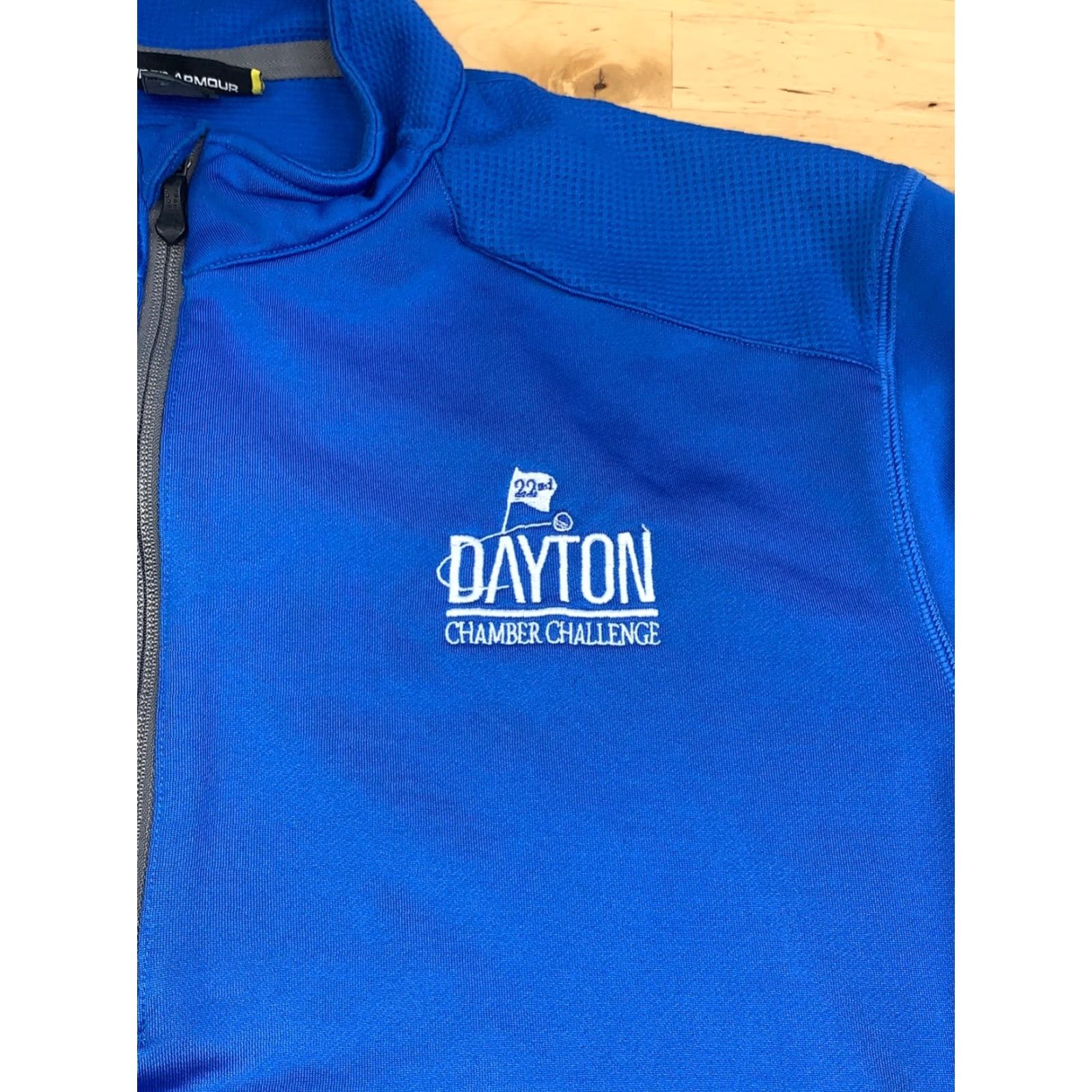 Under Armour Under armour Pullover 1/4 Zip Mens XL Casual Activewear Golf Blue Loose Lightweight Breathable Polyester Mock Neck Surrey? Size US XL / EU 56 / 4 - 3 Thumbnail