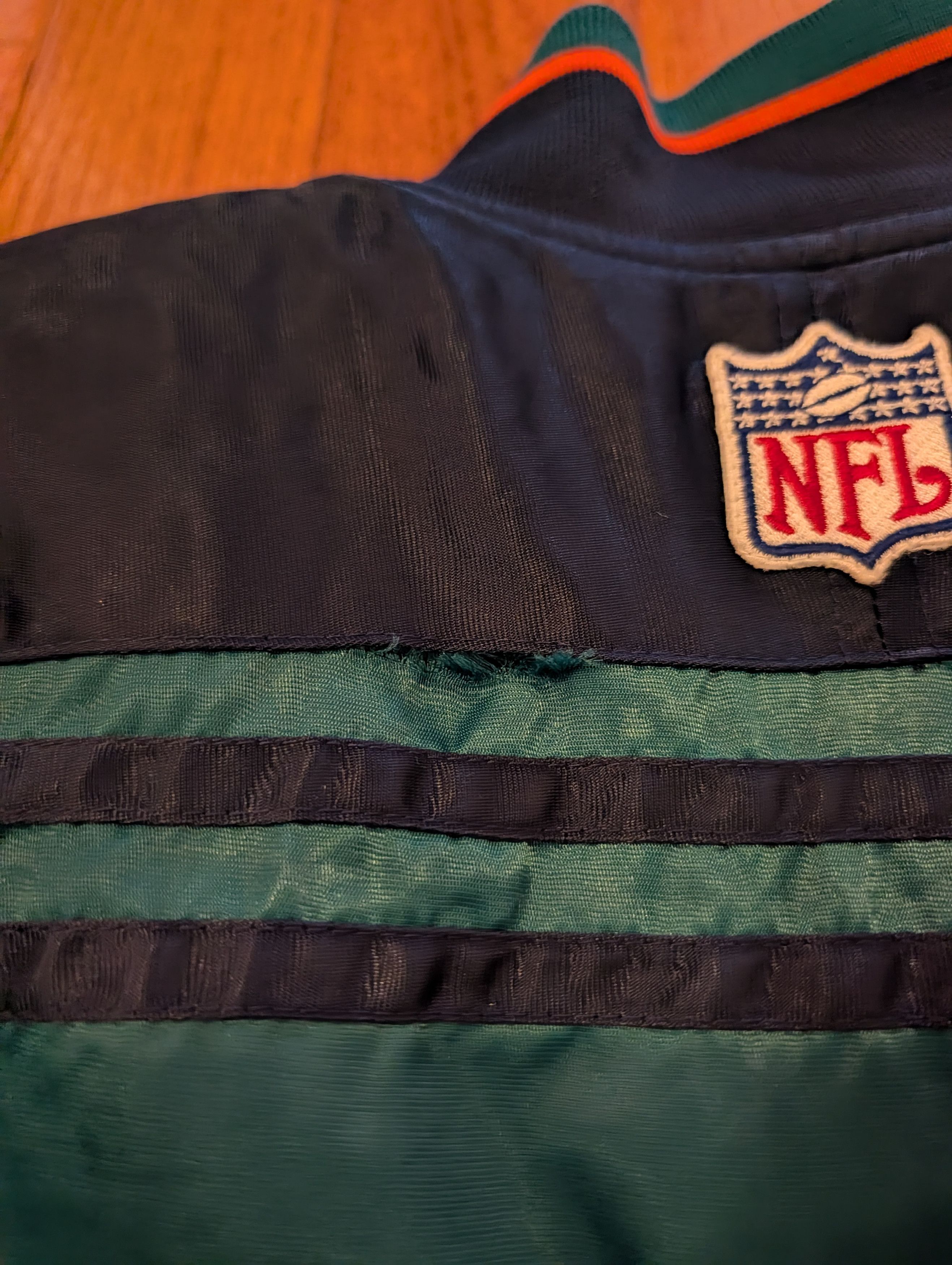 NFL Vintage 90's Starter Pro Line Miami Dolphins Satin Jacket Size US XL / EU 56 / 4 - 6 Thumbnail