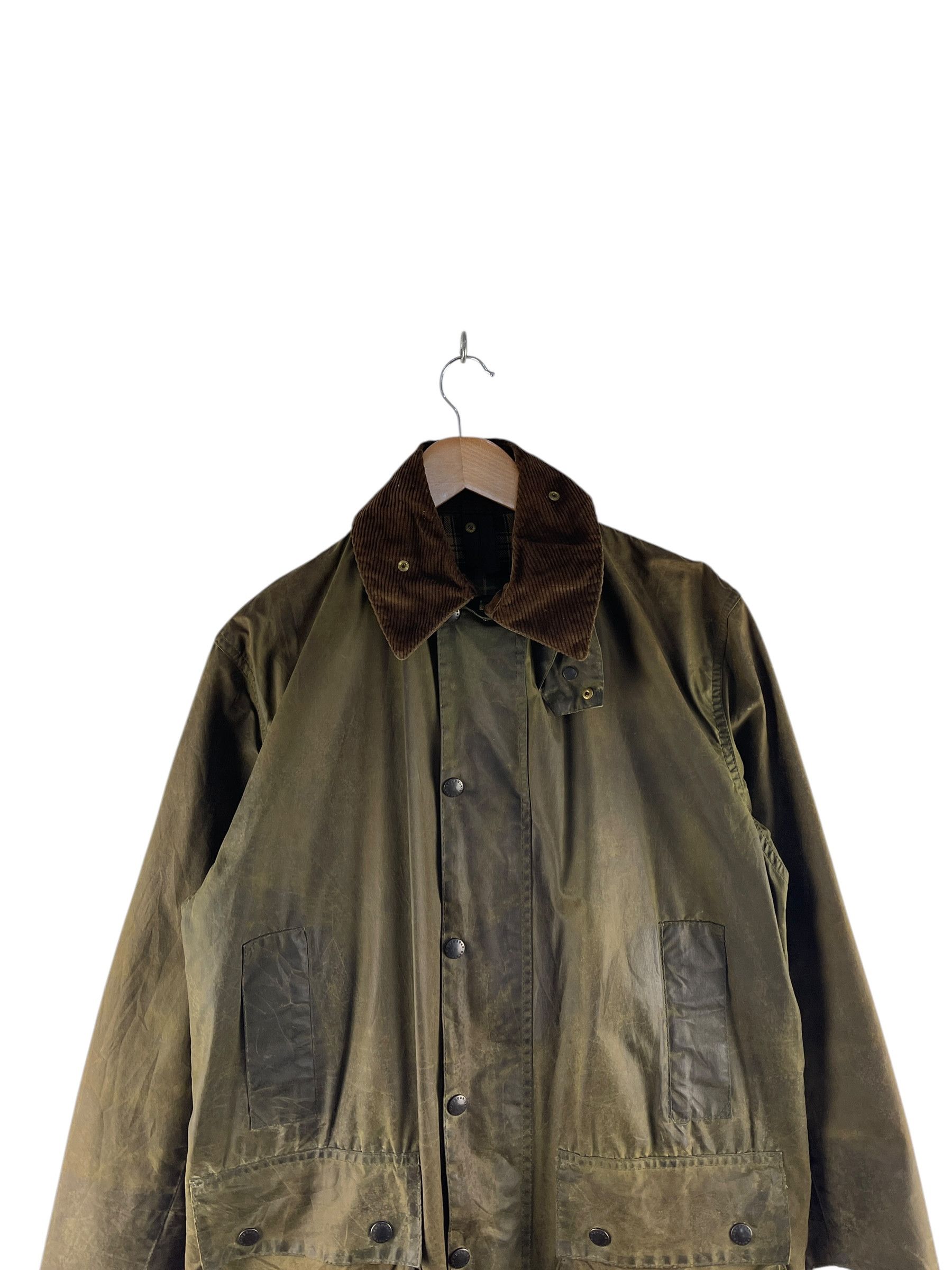 Barbour Vintage Barbour Wax Green Jacket Size L / US 10 / IT 46 - 8 Thumbnail