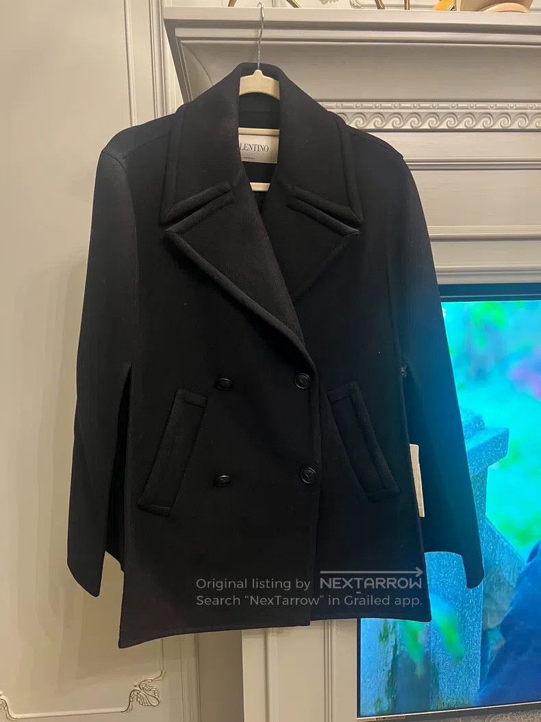 Valentino Valentino Black wool cloak Size M / US 6-8 / IT 42-44 - 2 Thumbnail