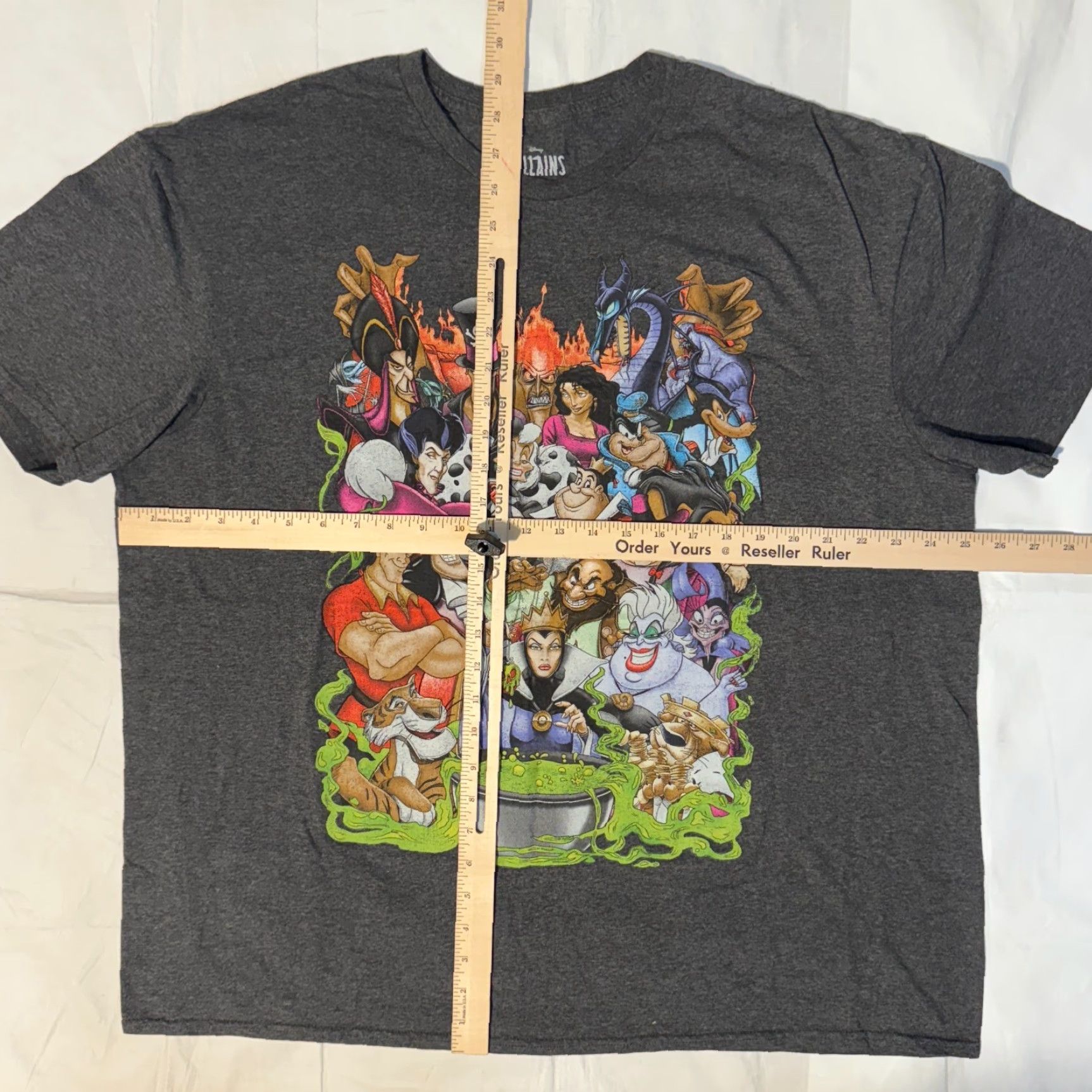 Disney Disney Shirt 2XL Gray Short Sleeve T-Shirt Unisex Adults Graphic Print All Villains Logo Disney 2XL Size US XXL / EU 58 / 5 - 4 Thumbnail
