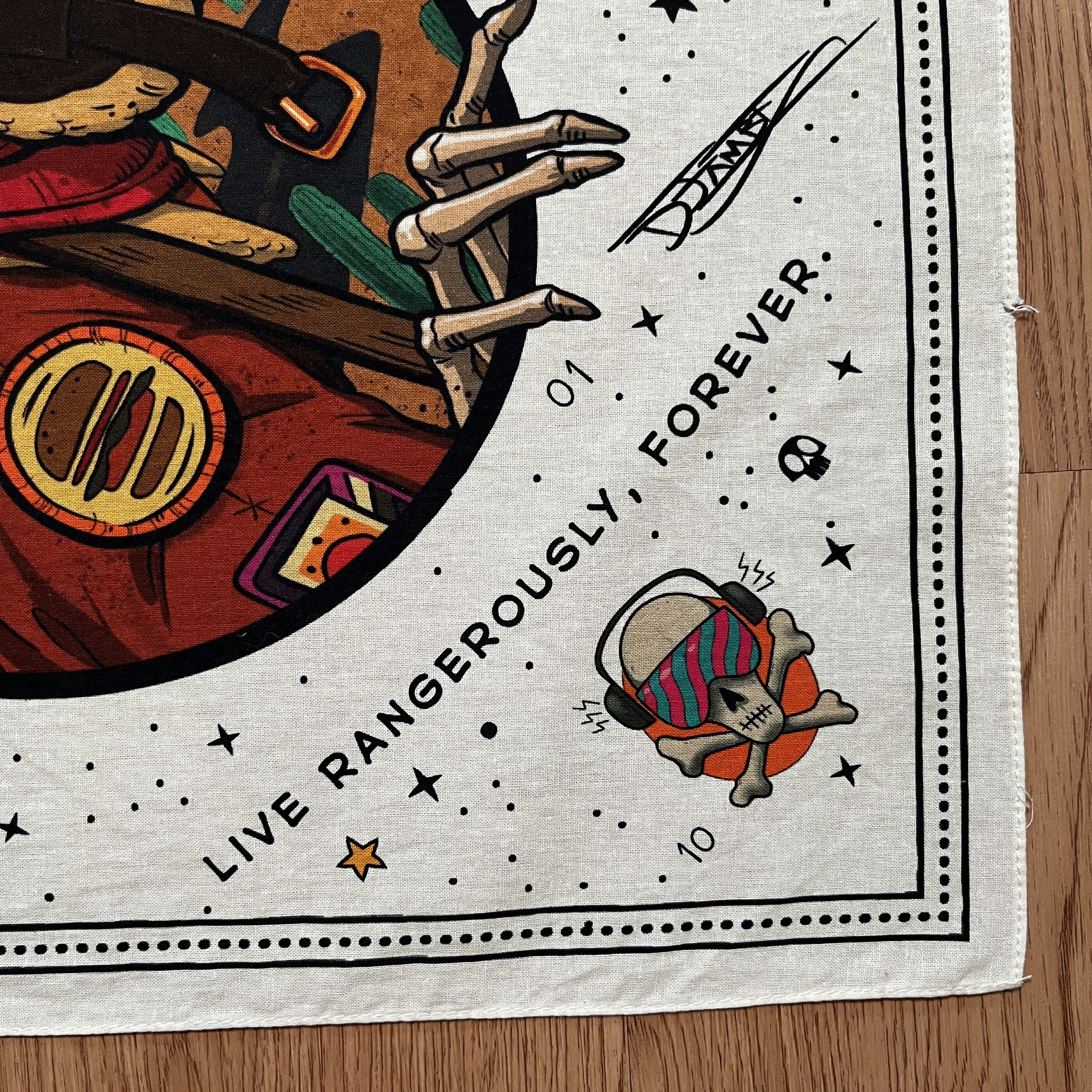 Vintage Voodoo Ranger Tattoo Handkerchief Size ONE SIZE - 2 Thumbnail