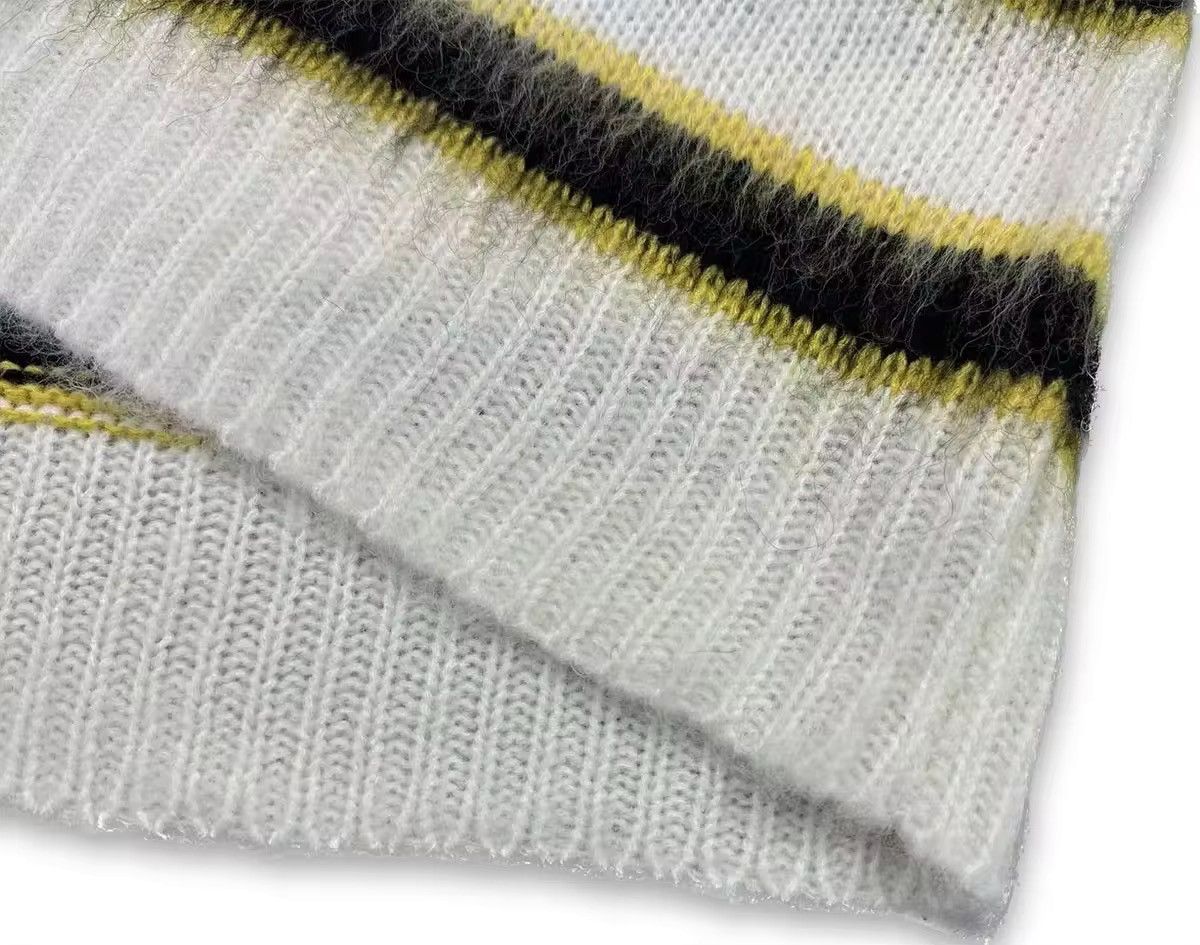 Vintage Streetwear Design Striped Knitted Sweater Pullover Size US M / EU 48-50 / 2 - 7 Thumbnail