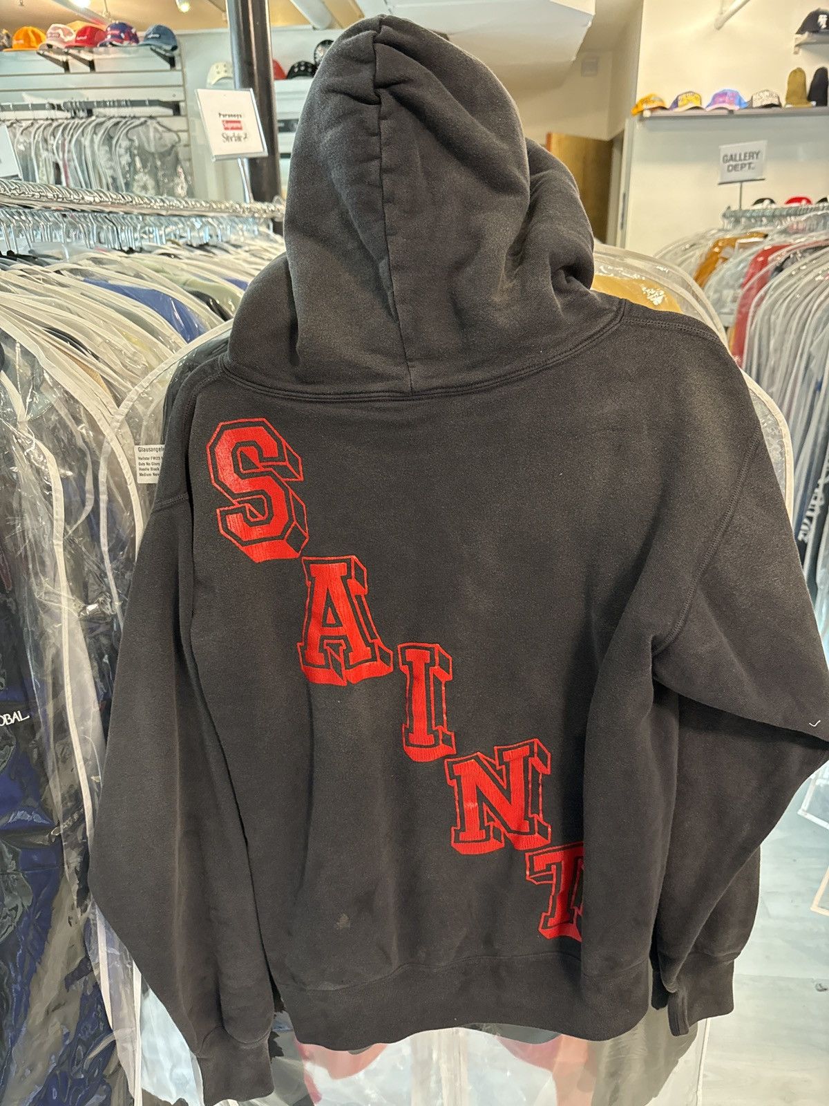 Saint Michael Angel of Death Hoodie Black