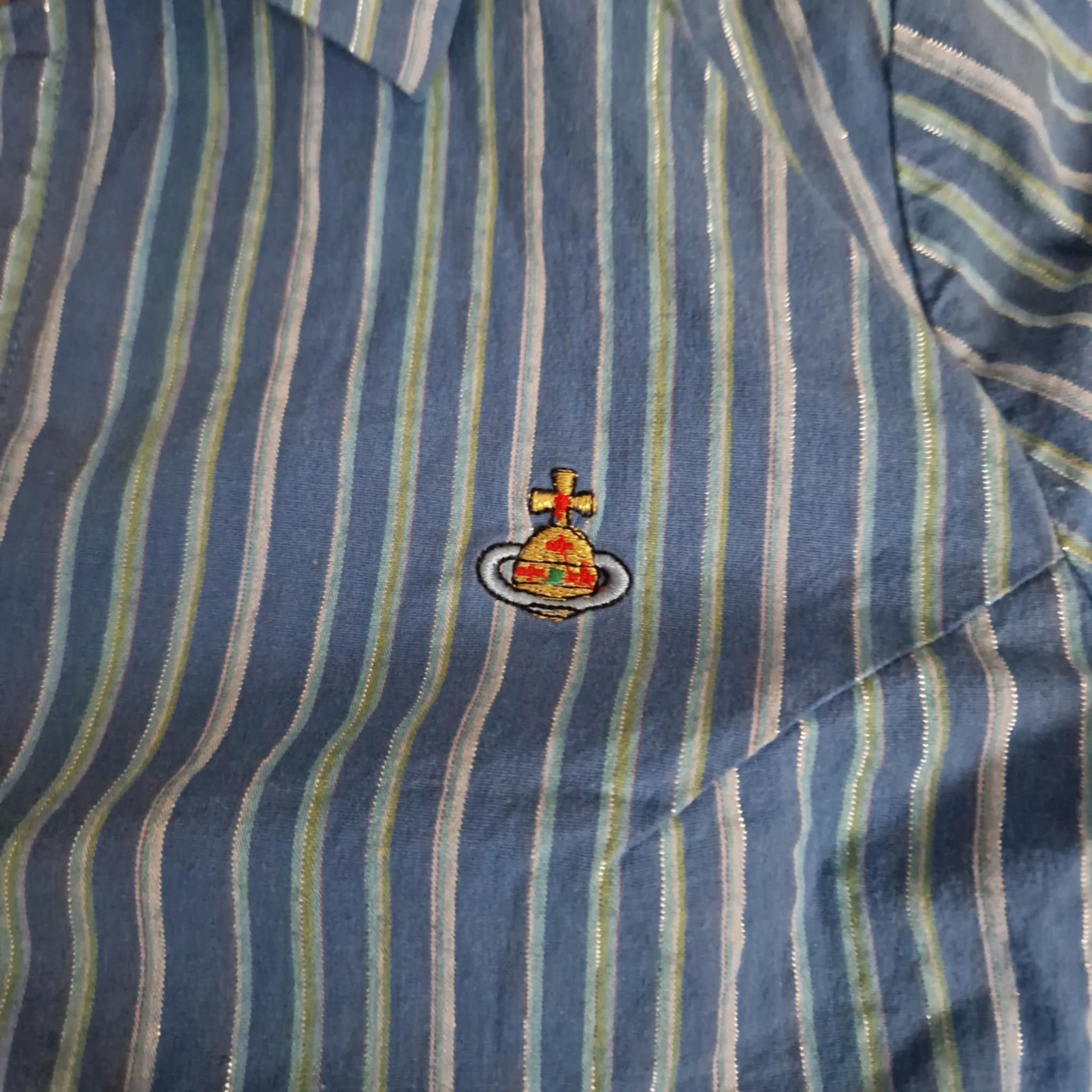 Vivienne Westwood Vintage Vivienne Westwood Red Label Striped Shirt - L Size L / US 10 / IT 46 - 4 Thumbnail