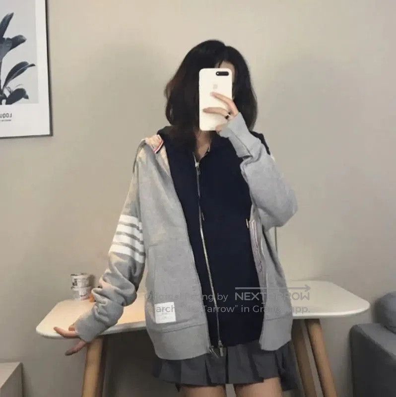 Thom Browne Thom Browne Gray Cotton Women's Jacket . Size XS / US 0-2 / IT 36-38 - 8 Thumbnail