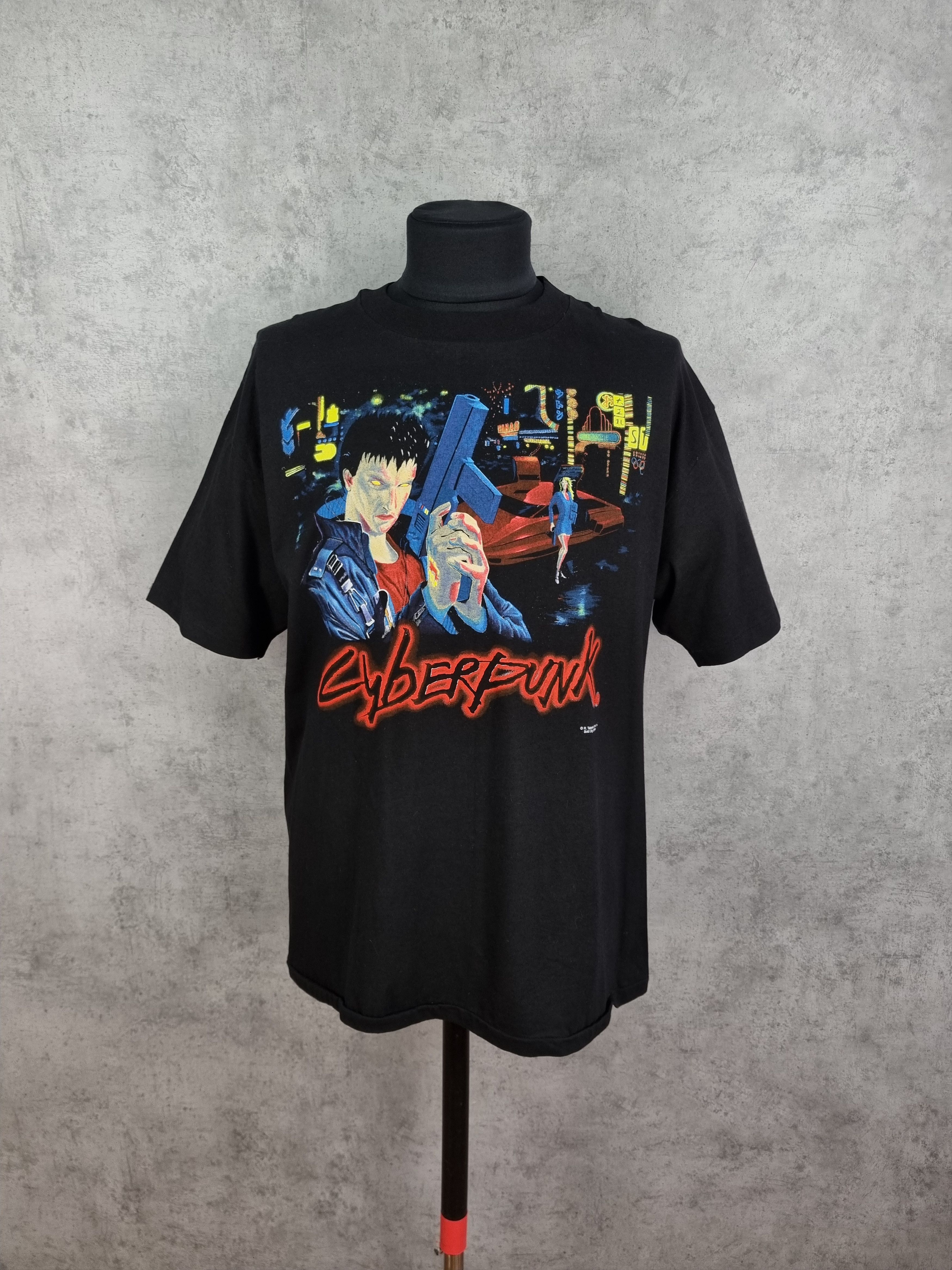 Vintage The Talsorian Game Cyber Punk Single Stitch Big Print Tee Size US XL / EU 56 / 4 - 5 Thumbnail