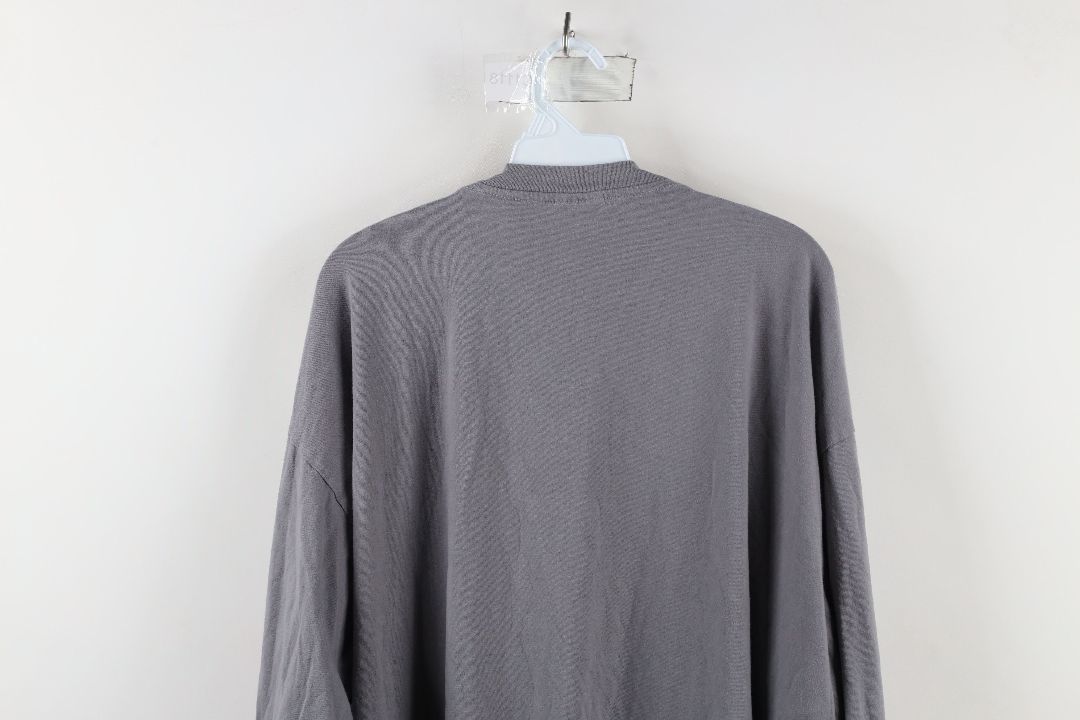 Vintage Vintage 90s Streetwear Long Sleeve T-Shirt Gray Cotton Size US XXL / EU 58 / 5 - 10 Thumbnail