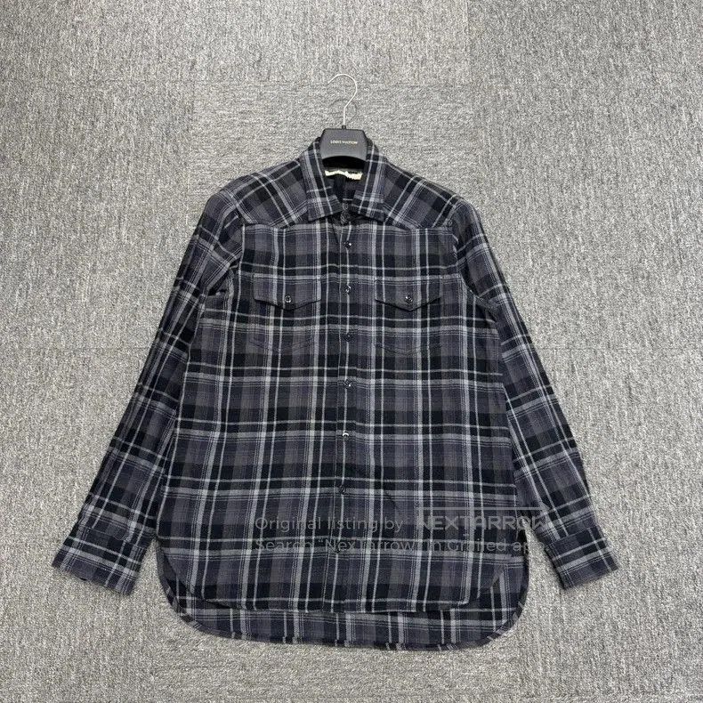 Burberry Off-White Checkered Long Sleeve Shirt. Size US S / EU 44-46 / 1 - 2 Thumbnail