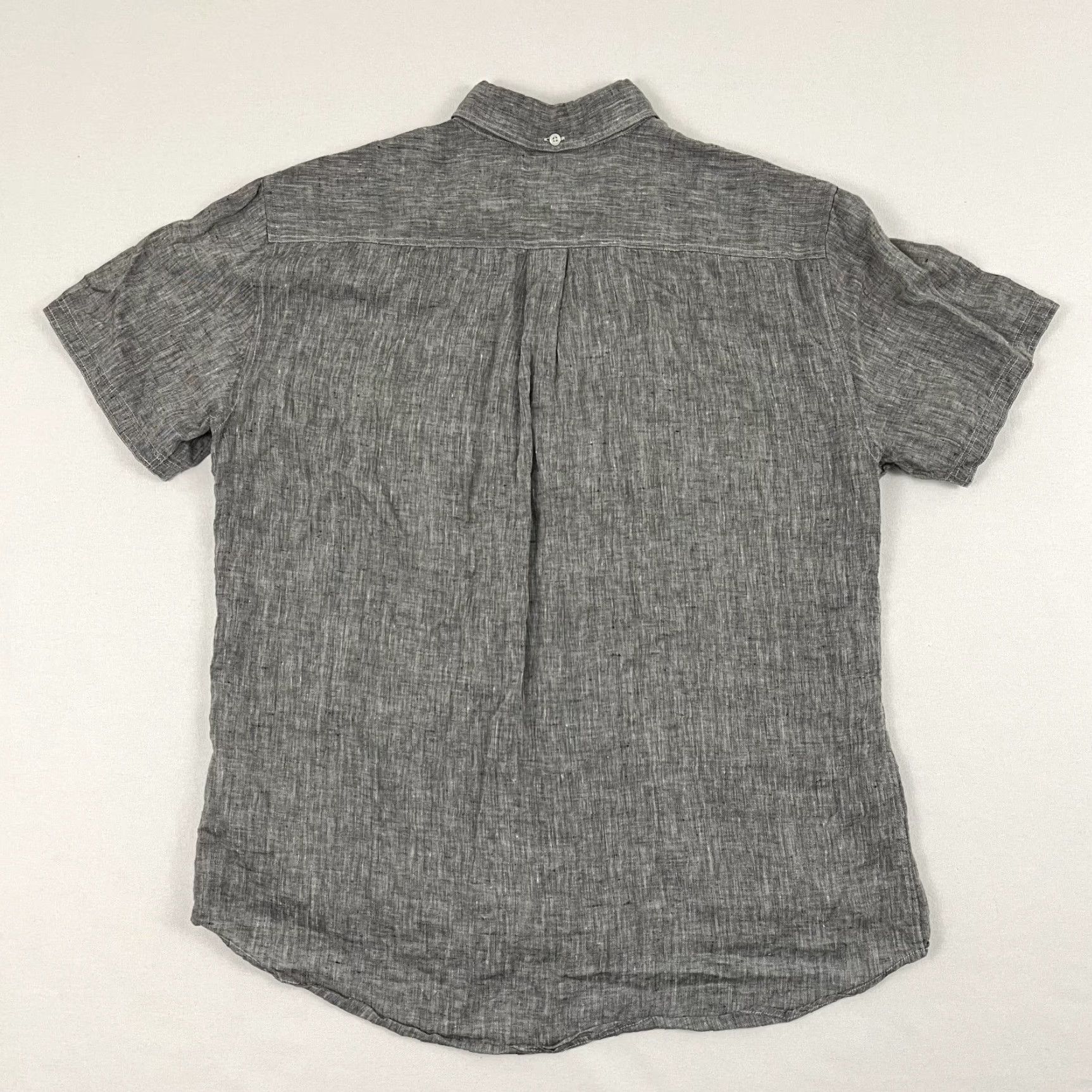 Billy Reid Billy Reid Shirt Mens Medium Standard Fit 100% Linen Button Down Gray Preppy S/S Size US M / EU 48-50 / 2 - 6 Thumbnail
