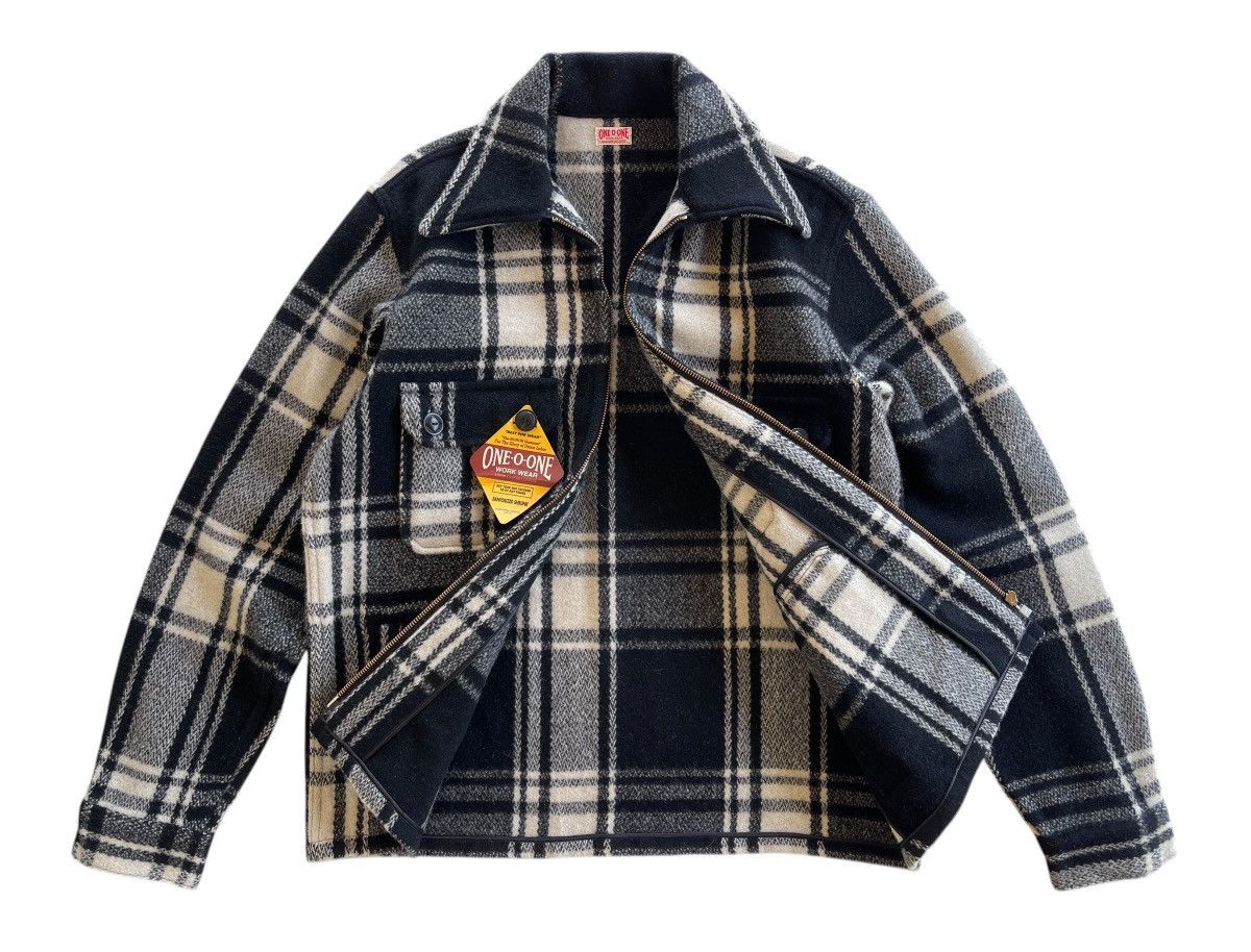 Vintage Vintage 1O1 Workwear Sanforized Wool Plaid Lumberman Jacket Size US L / EU 52-54 / 3 - 3 Thumbnail
