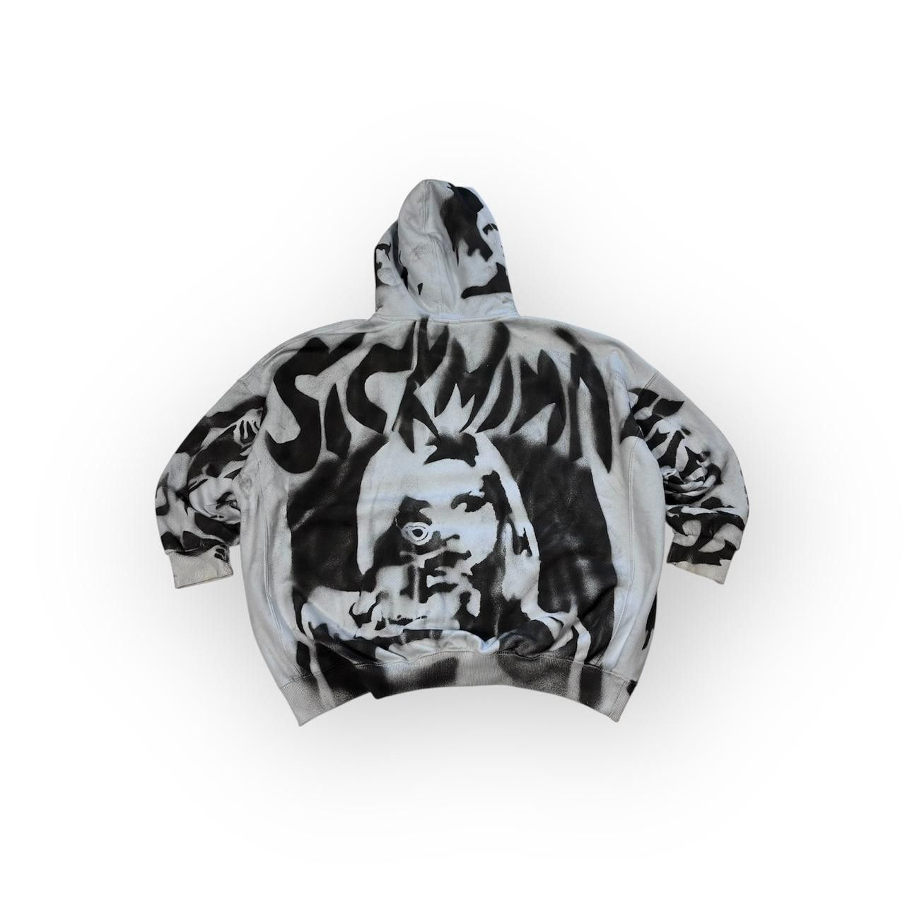 Japanese Brand Airbrush Graphic Hoodie Oversized Baggy Size US XL / EU 56 / 4 - 2 Thumbnail