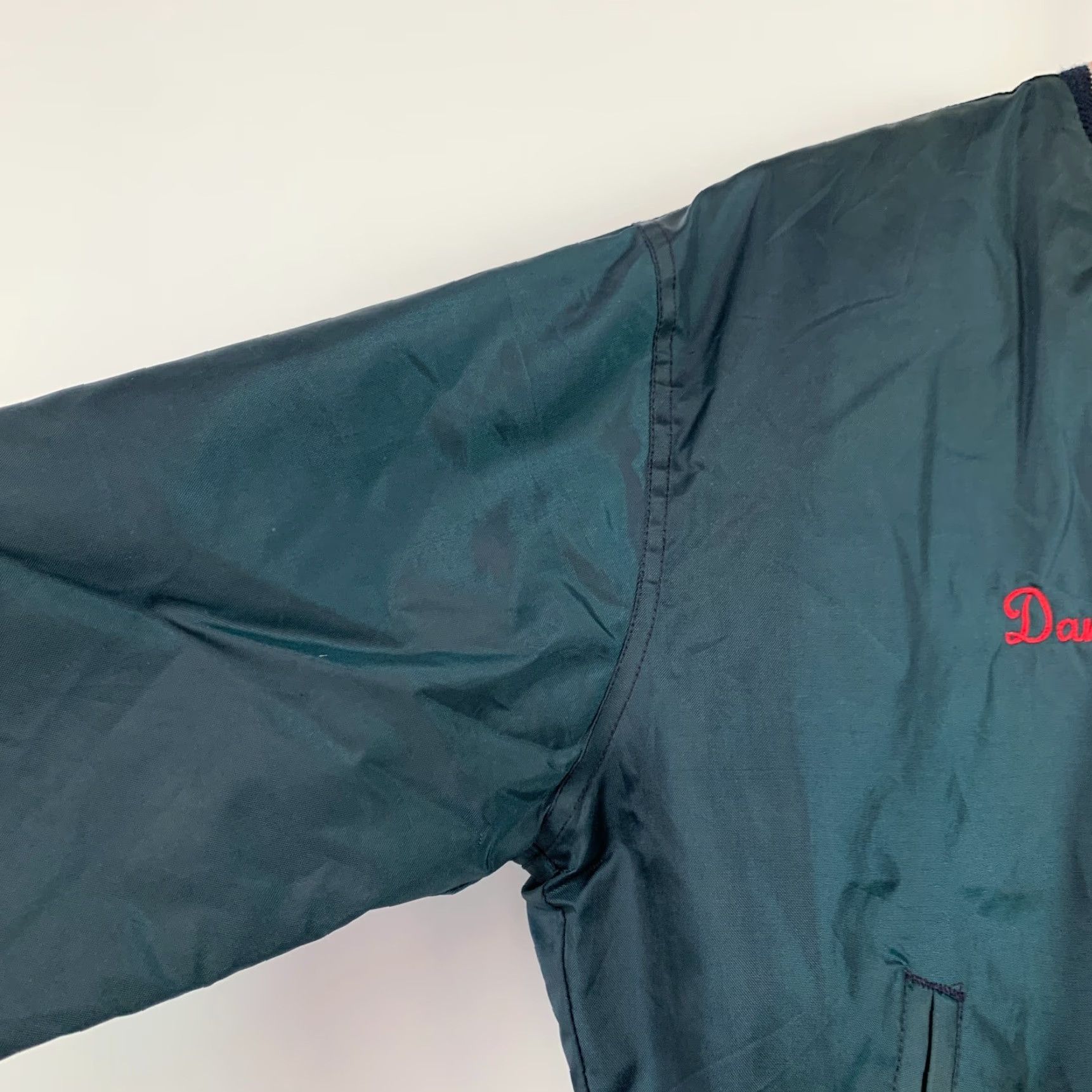 Vintage VINTAGE West Wind Bomber Jacket Mens M Nylon Blue Satin Lining Pocket 46 Chest 25.5 Length 26 Sleeve 20 Shoulder 26" Buccan e er Size US M / EU 48-50 / 2 - 2 Thumbnail