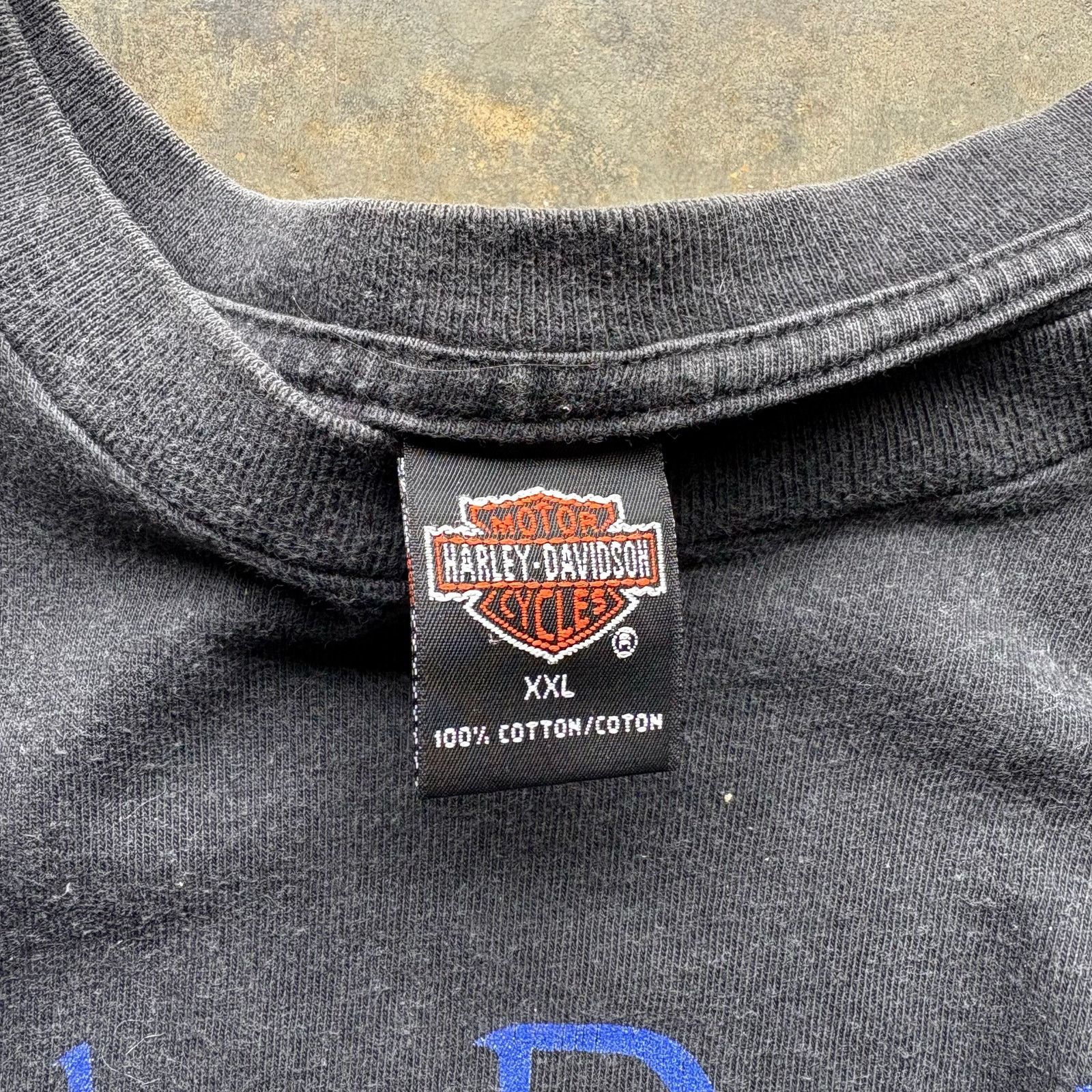 Harley Davidson Vintage Faded Harley Davidson Bumpus Black T-shirt Size US XXL / EU 58 / 5 - 3 Thumbnail