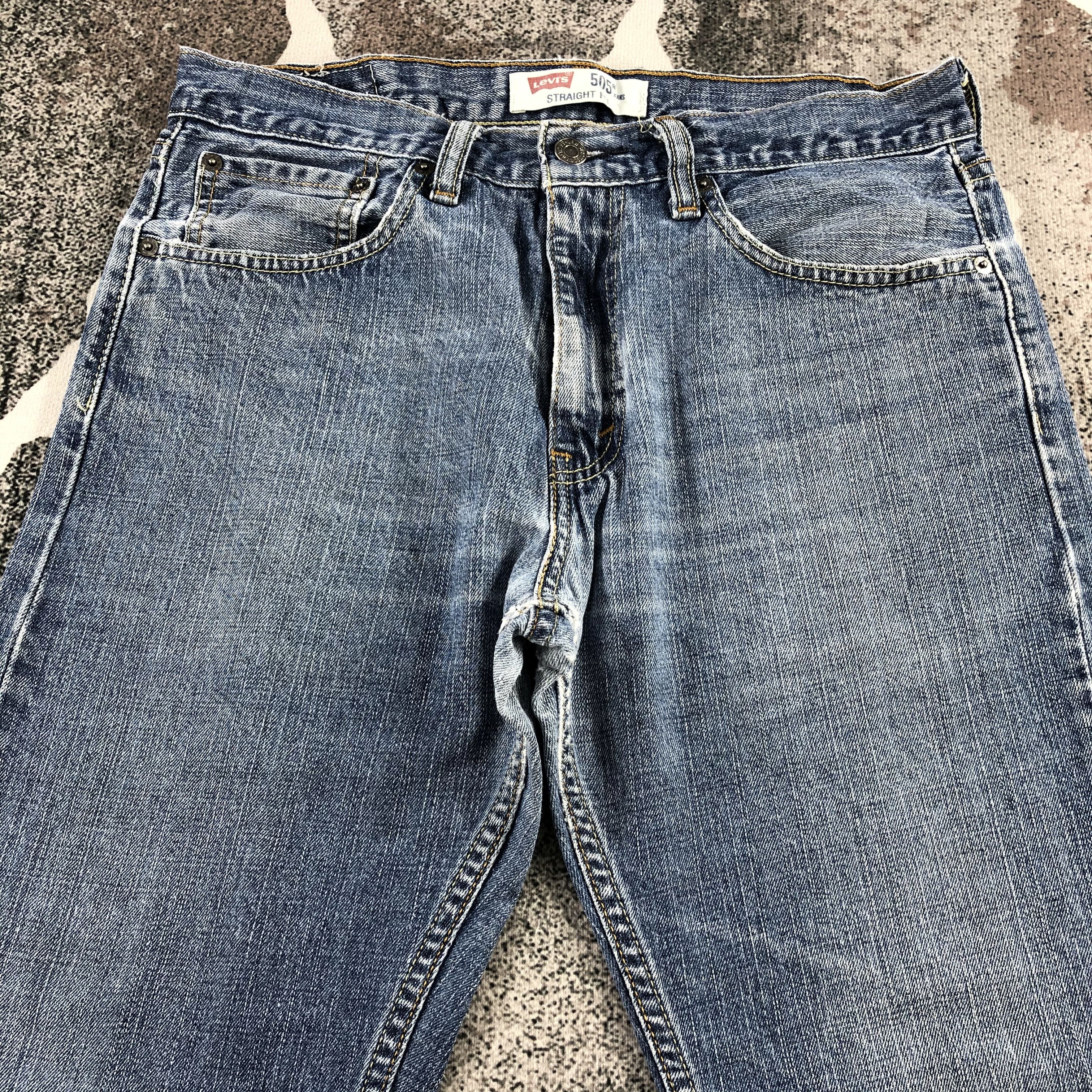 Levi's Vintage Levis 505 Jeans Faded Blue Denim KJ868 Size US 32 / EU 48 - 3 Thumbnail
