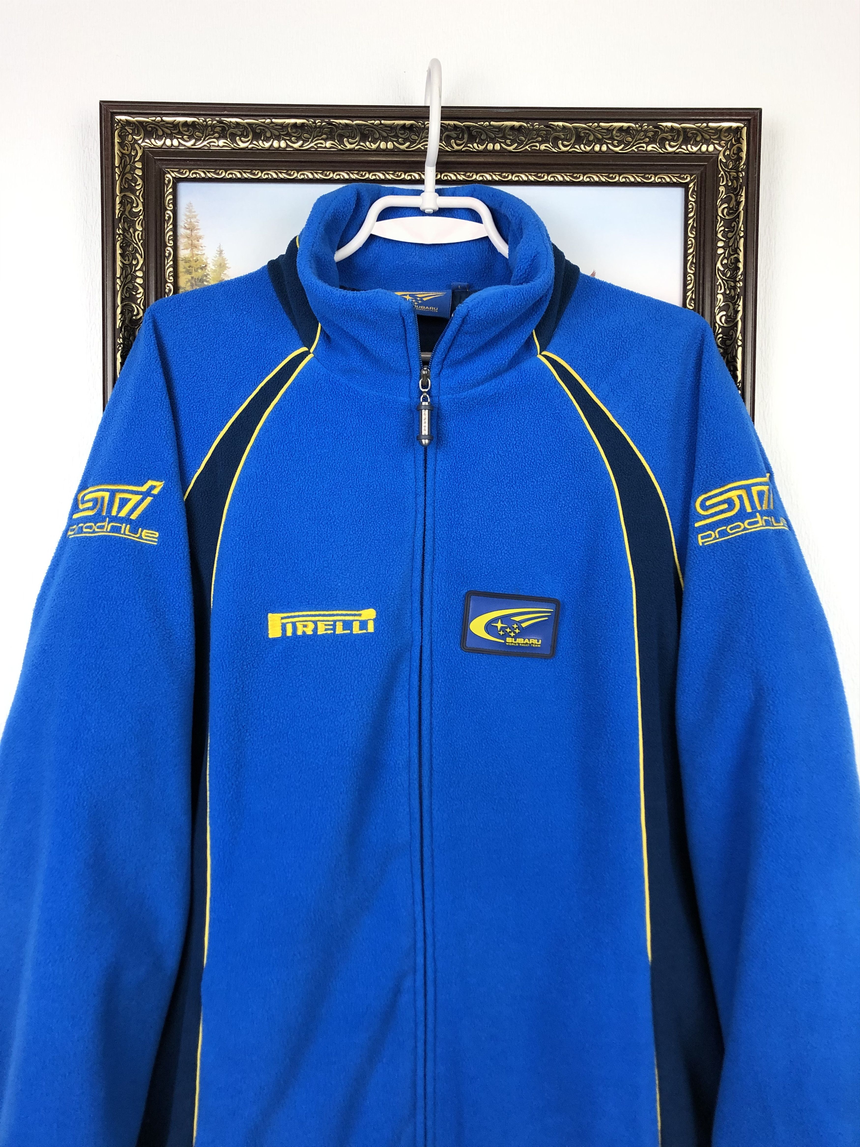 Vintage Vintage Subaru Racing Jacket Blue Marlboro Ferrari Fleece Size US L / EU 52-54 / 3 - 2 Thumbnail