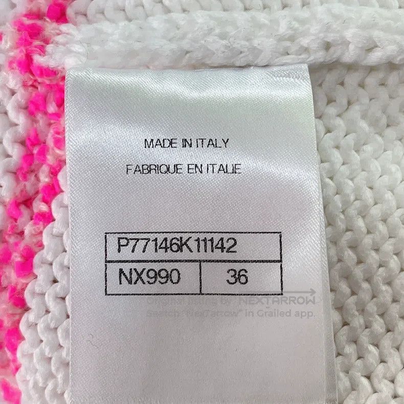 Chanel Chanel 24S white irregular knitted sweater Size XS / US 0-2 / IT 36-38 - 5 Thumbnail