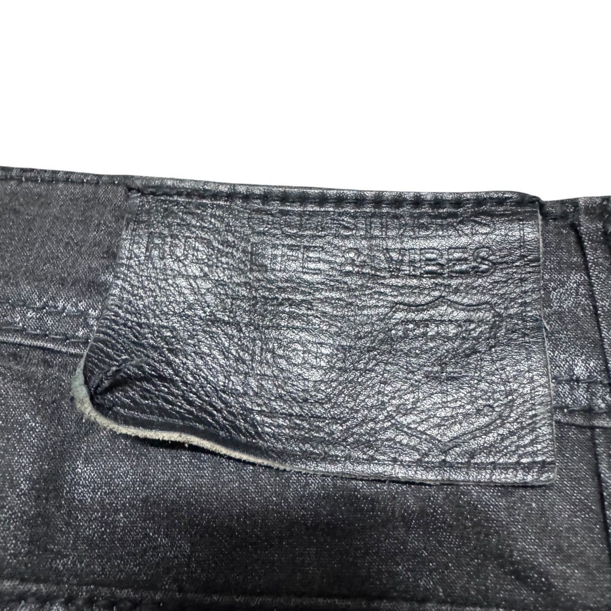 Le Grande Bleu (L.G.B.) Xfrm Black Waxed Denim Jeans 'The Outsider Rude Life & Vibe Size US 32 / EU 48 - 13 Thumbnail