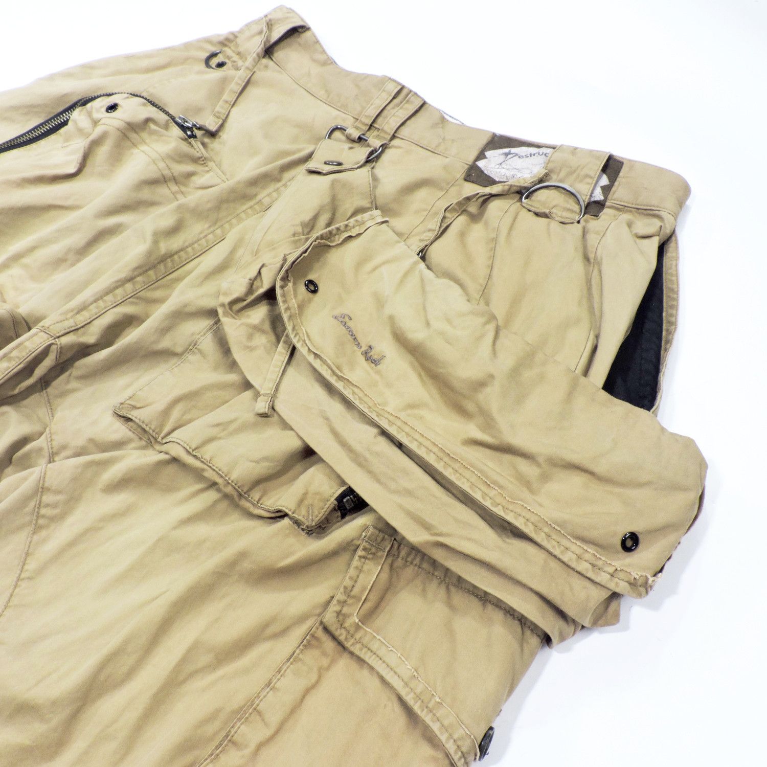 PPFM PPFM DESTRUCTPRODUCT PARACHUTE MULTI POCKET CARGO PANTS Size US 30 / EU 46 - 17 Thumbnail