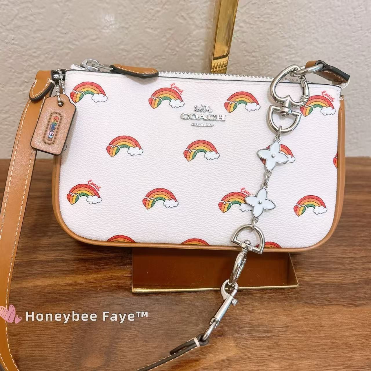 Coach NWT Coach Nolita 19 With Rainbow Print CJ657 Size ONE SIZE - 3 Thumbnail