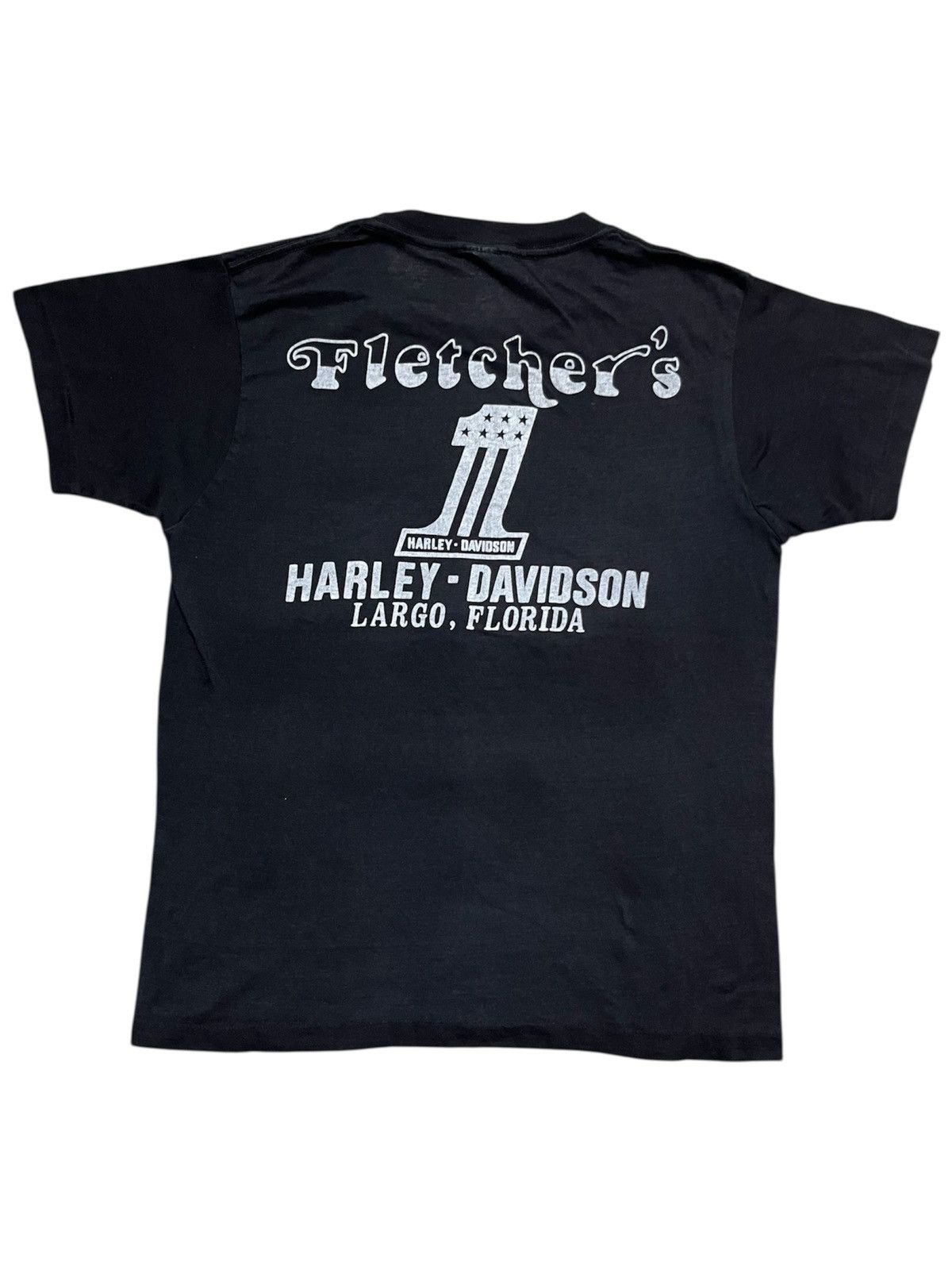Harley Davidson 1980s Harley Davidson American Build Crushing Arm T-Shirt Size US M / EU 48-50 / 2 - 5 Thumbnail