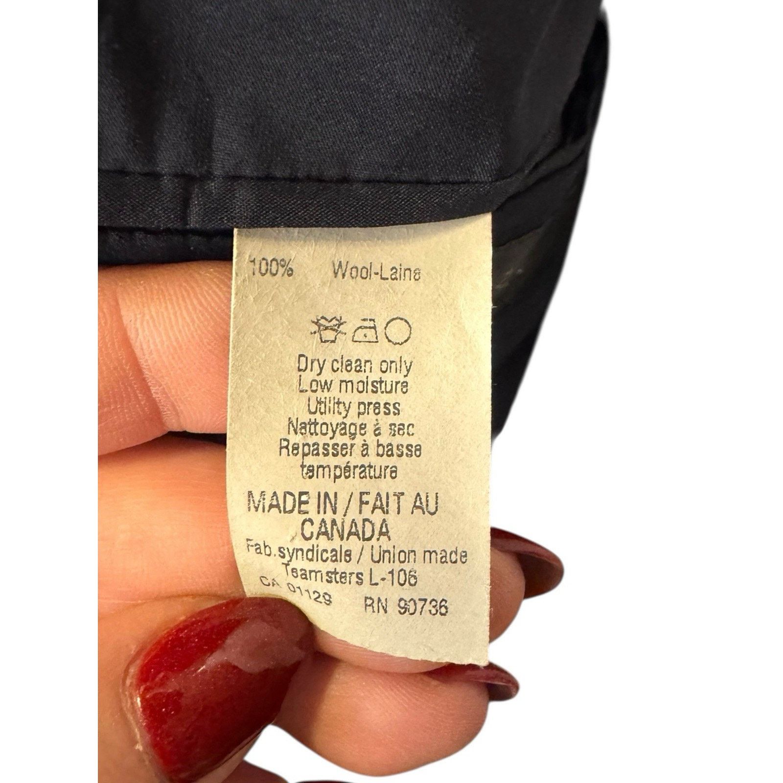 Lauren Ralph Lauren Ralph Lauren 44L Wool Navy Blue Two Button Sport Coat Blazer Size 44L - 7 Thumbnail