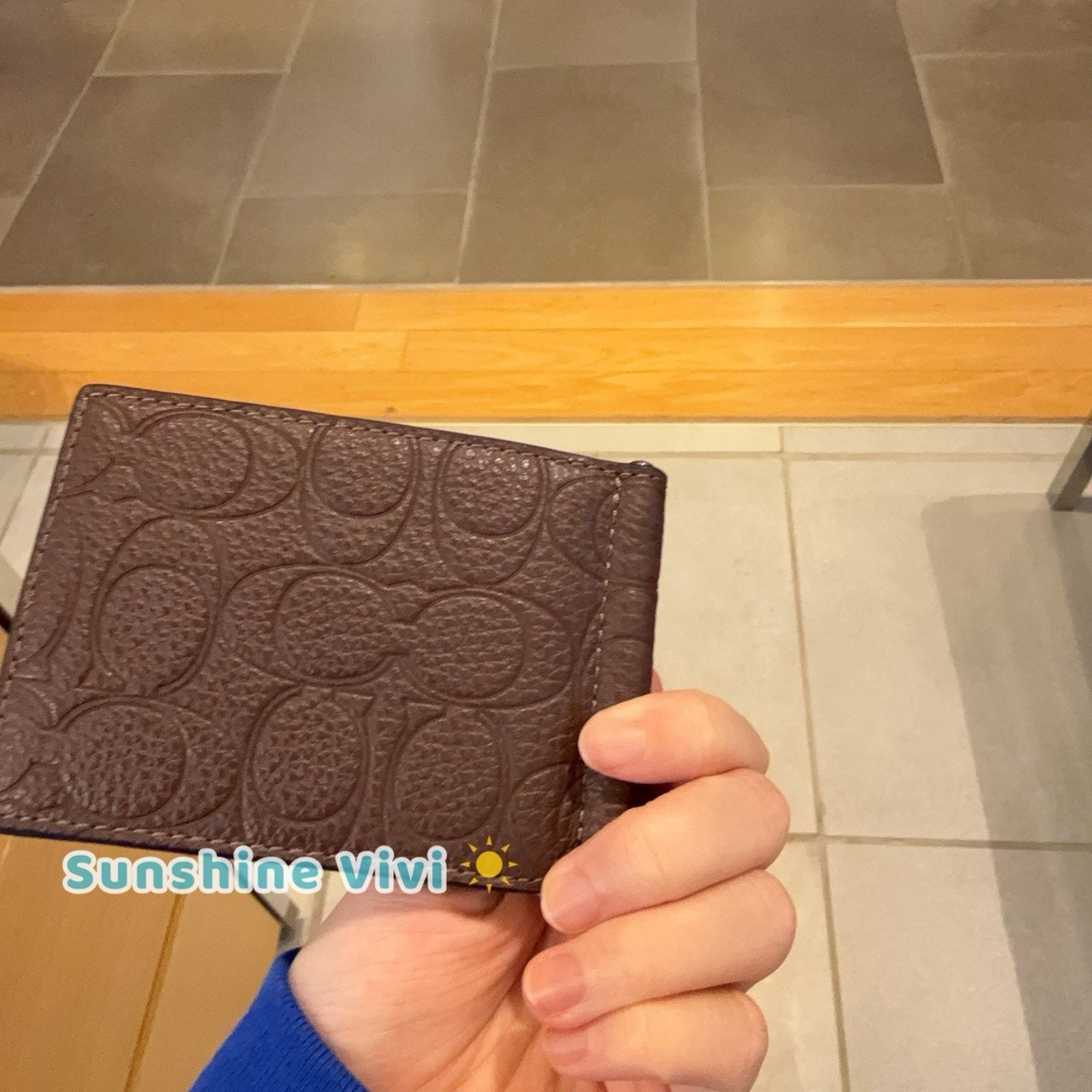 Coach NWT Coach Slim Money Clip Billfold Wallet Maple CDD01 Size ONE SIZE - 3 Thumbnail