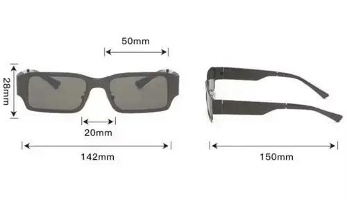 Electric Visual × Vintage Vintage square frame sunglasses Size ONE SIZE - 2 Thumbnail