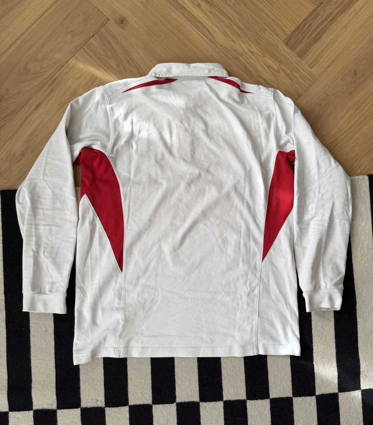 Nike Nike 2002 England Rugby Long Sleeve Jersey Size US XL / EU 56 / 4 - 10 Thumbnail