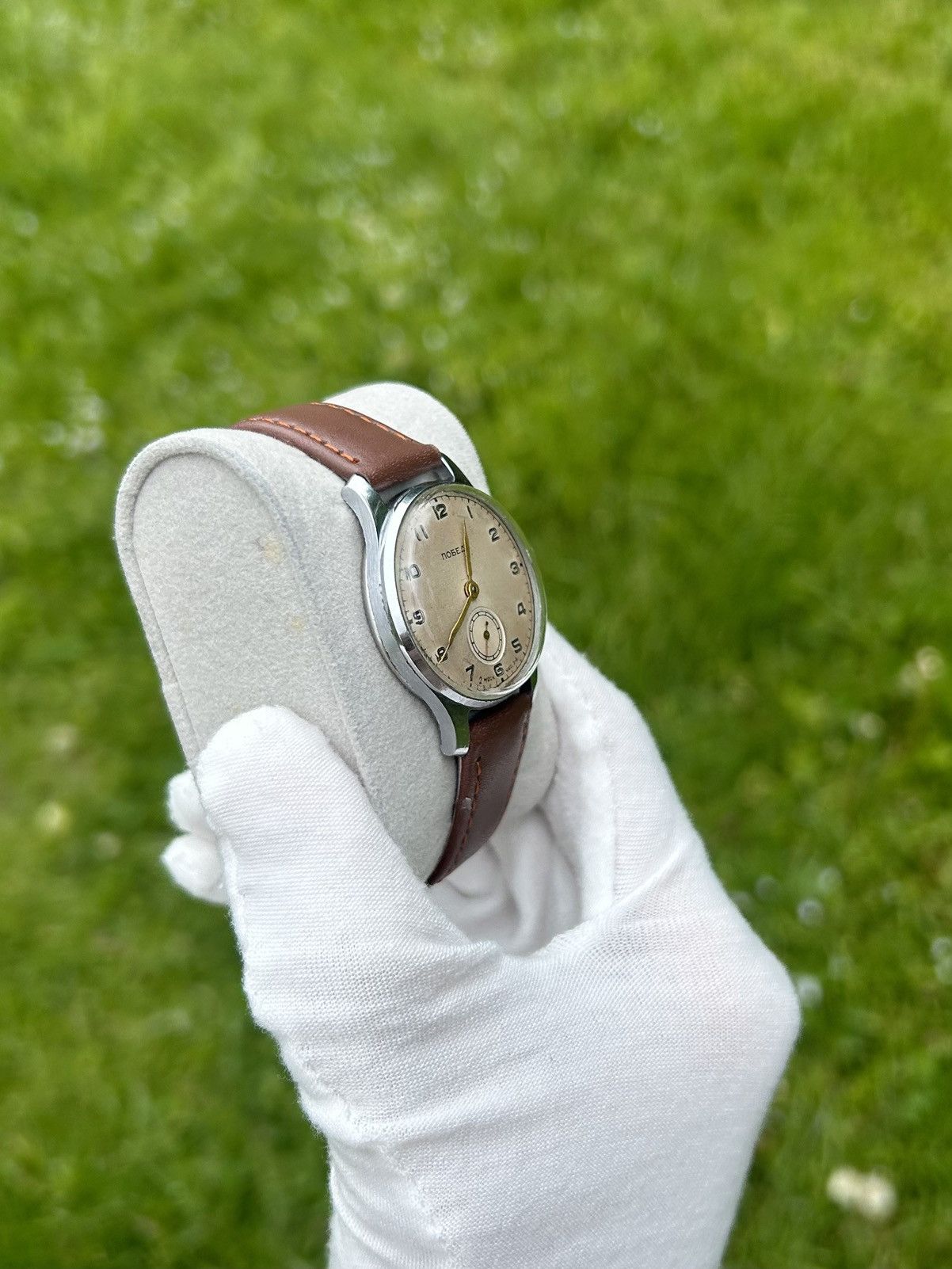 Vintage Vintage Pobeda Watch USSR Soviet Mechanical Authentic 1950s Size ONE SIZE - 15 Thumbnail