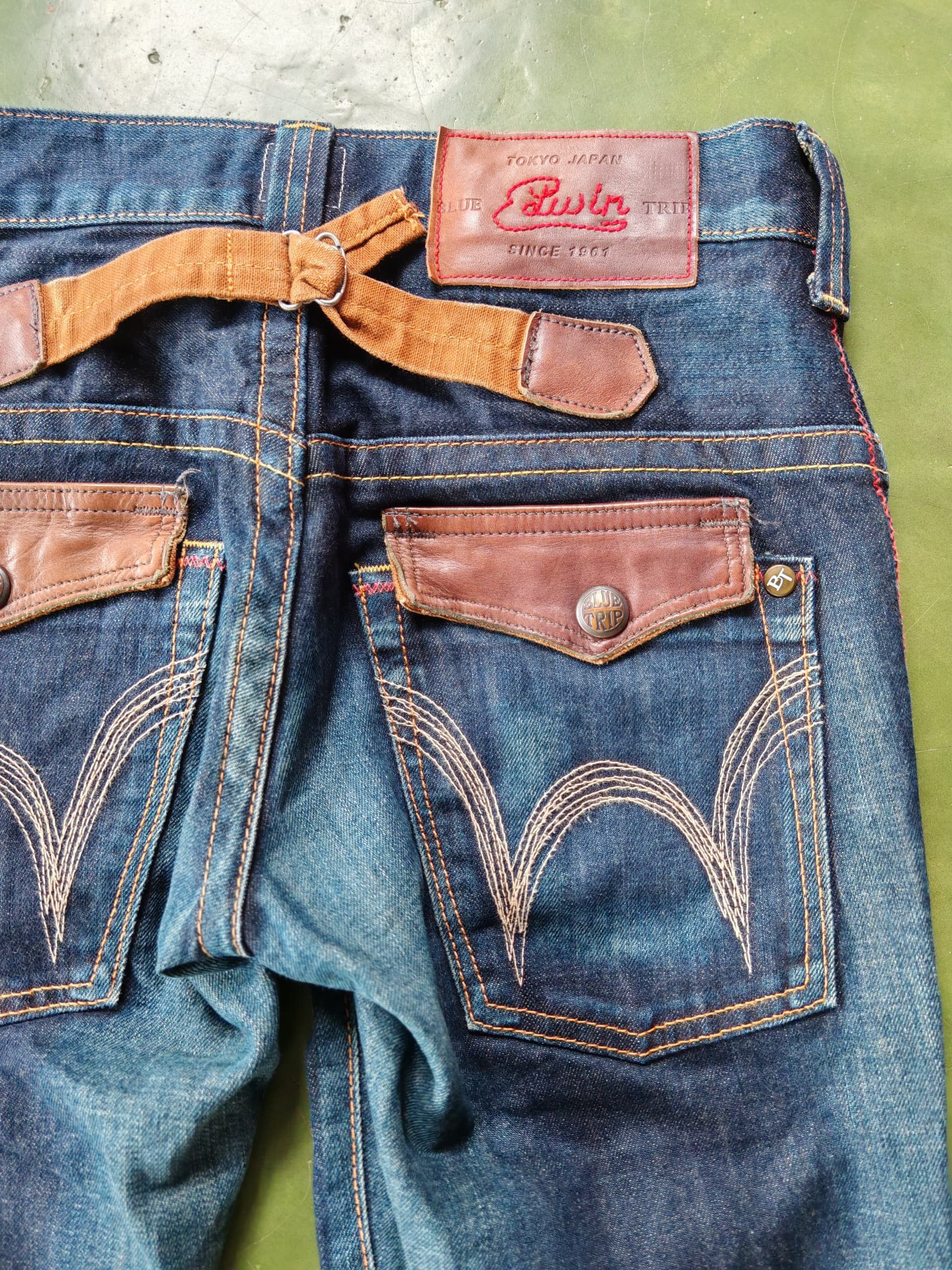 Edwin 🔥90s Style Flared Spiral Edwin Sick Mudwash Jeans Size US 29 - 10 Thumbnail
